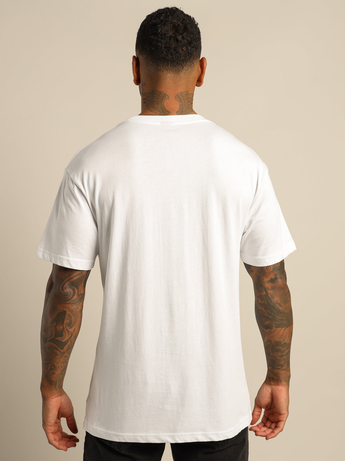 Thrills Stamp Merch Fit T-Shirt in White