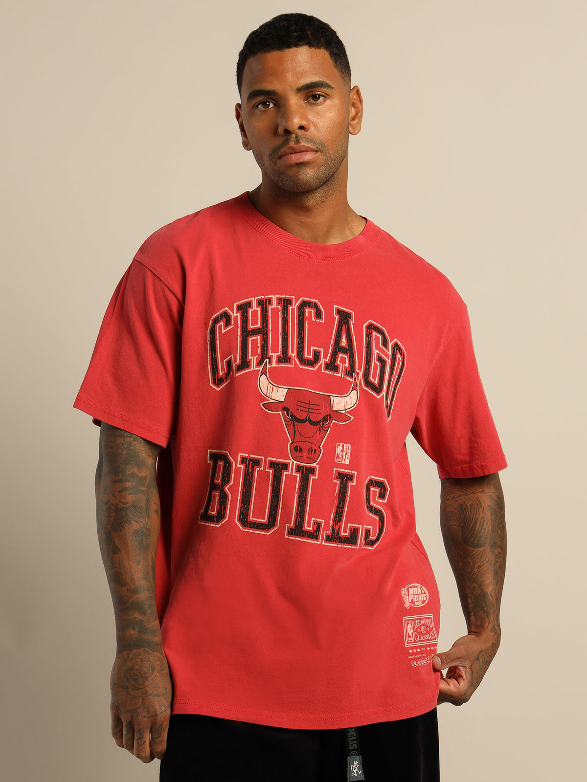 Chicago Bulls Vintage T-Shirt in Faded Red