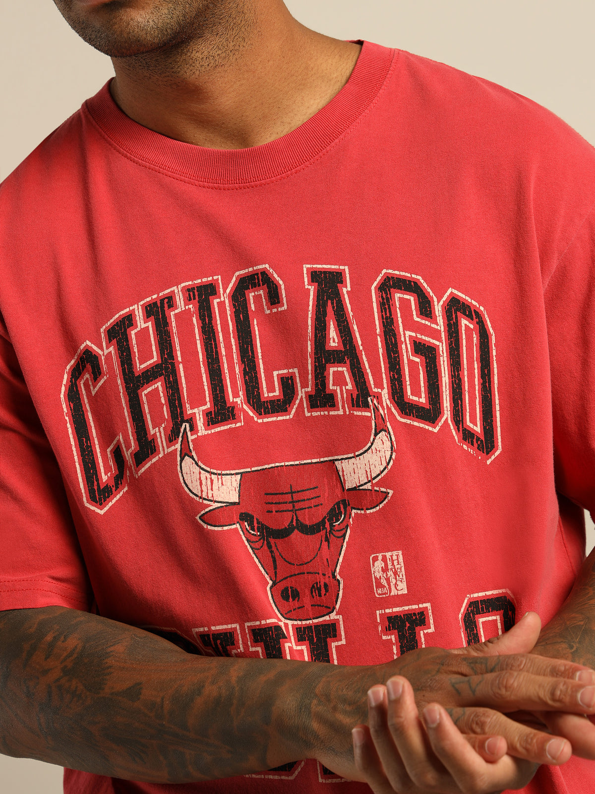 Chicago Bulls Vintage T-Shirt in Faded Red
