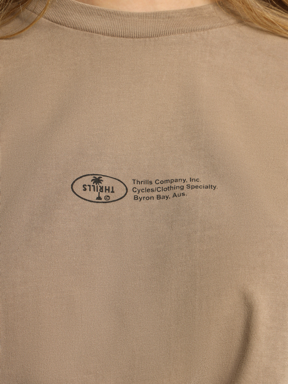 Company Alignment Merch Fit T-Shirt in Aged Tan