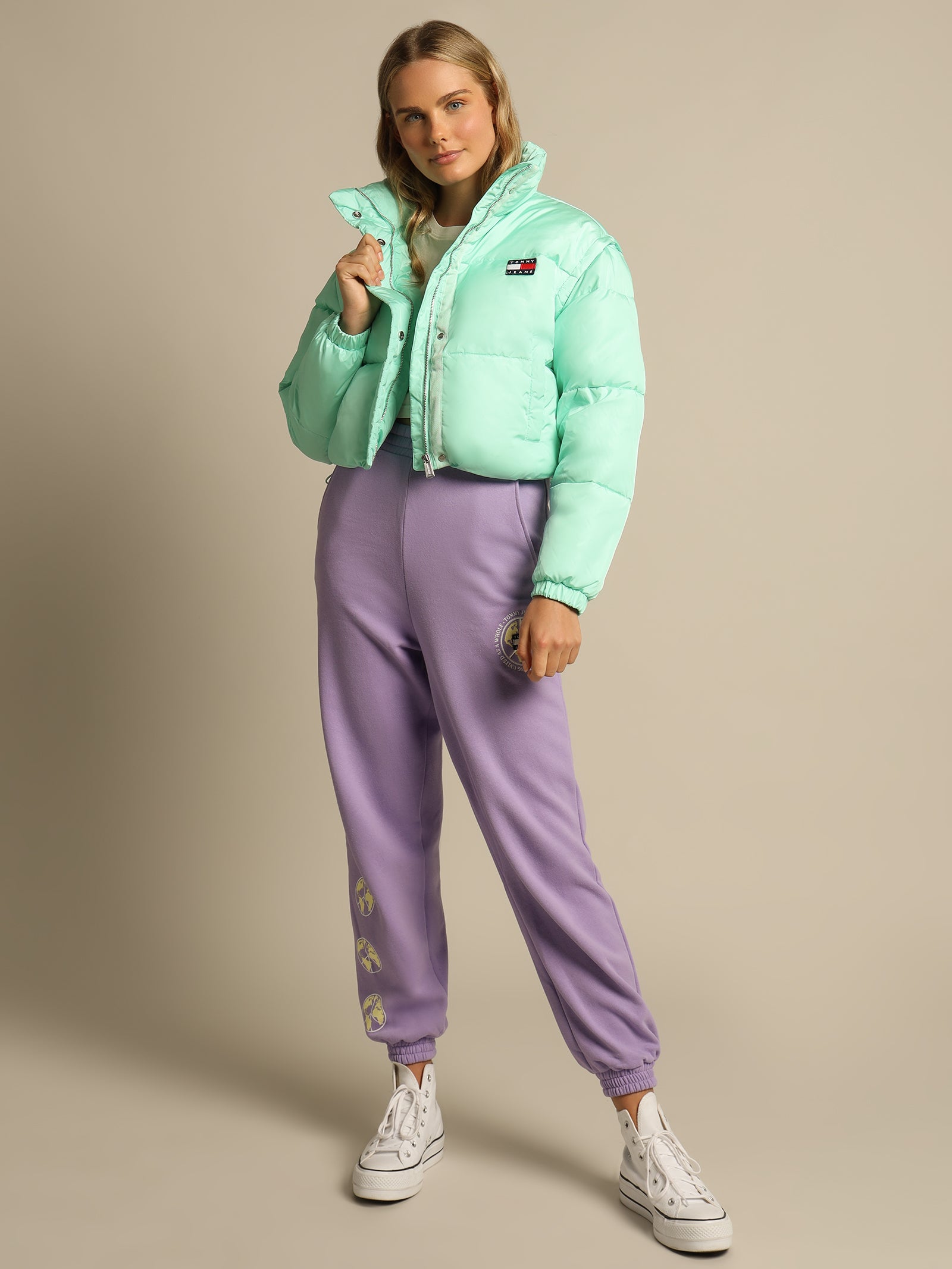 Crop Convertible Vest Puffer Jacket