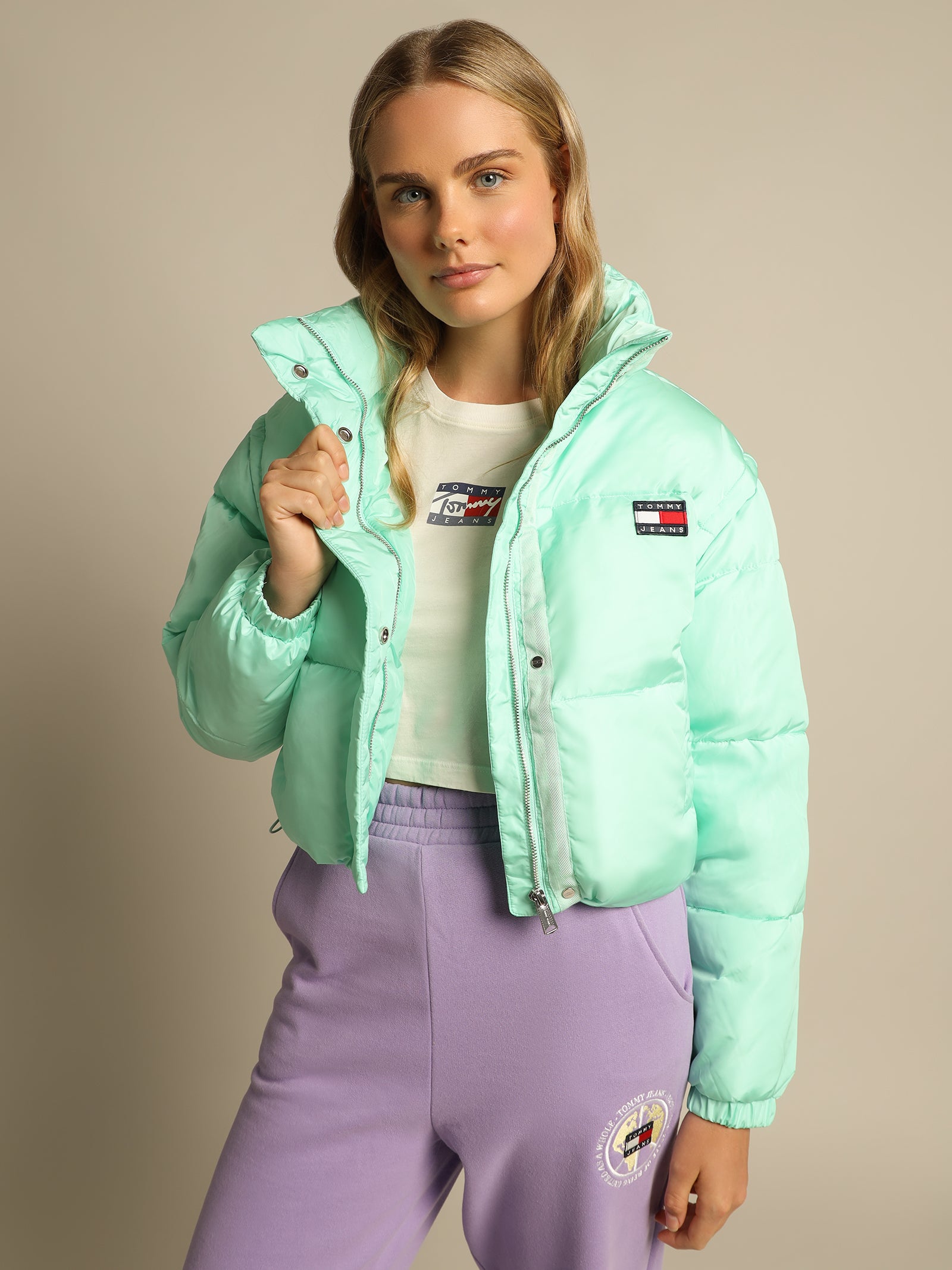 Crop Convertible Vest Puffer Jacket