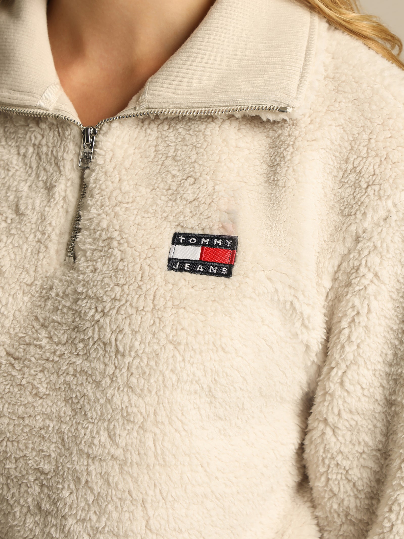 Boxy Plush Fleece Sweatshirt