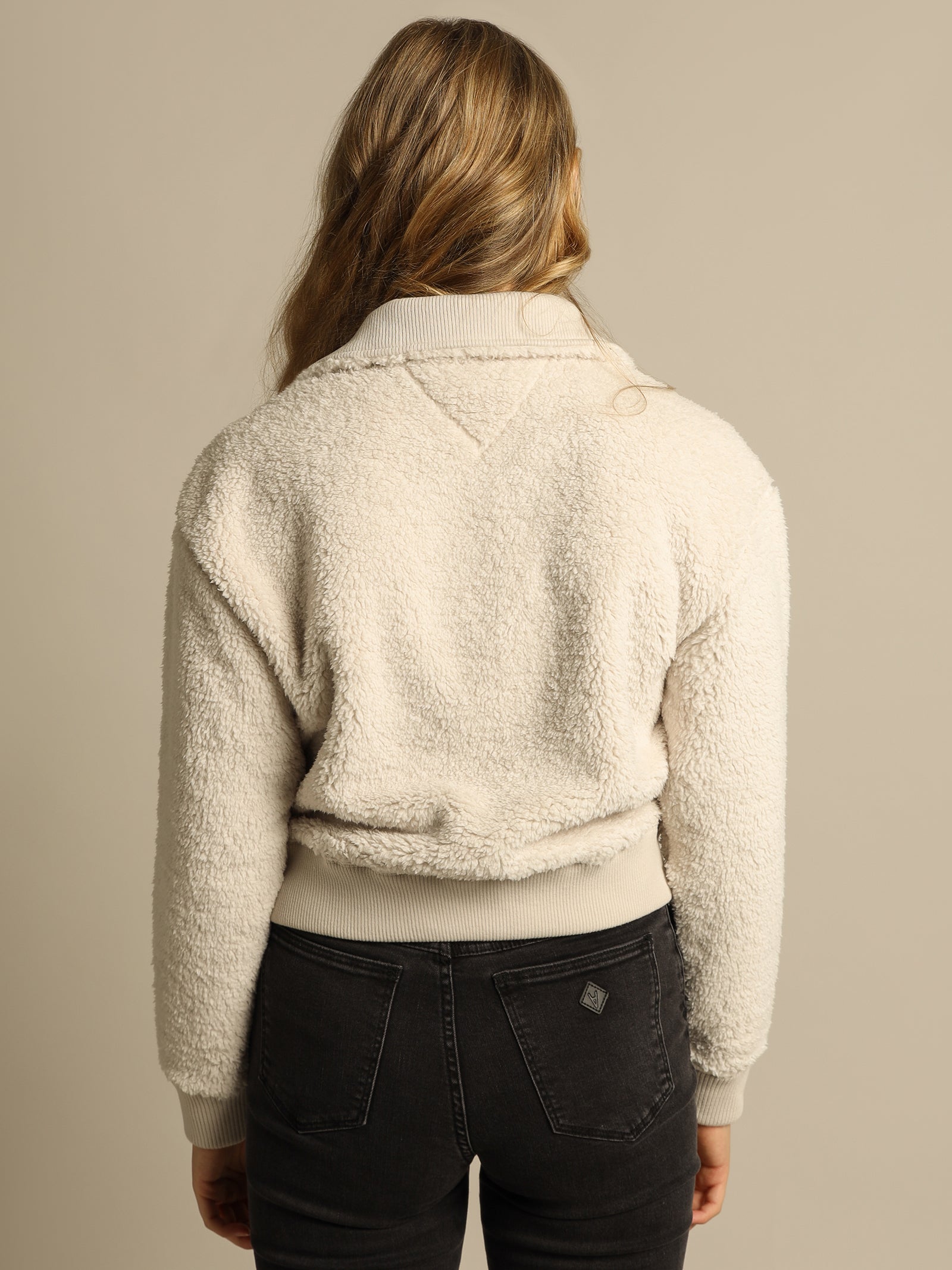 Boxy Plush Fleece Sweatshirt