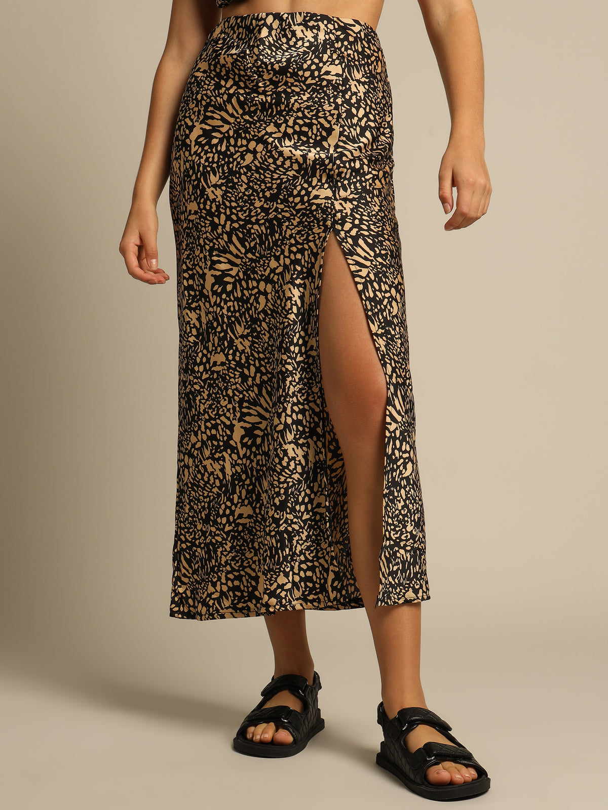 Shanti Maxi Skirt in Leopard