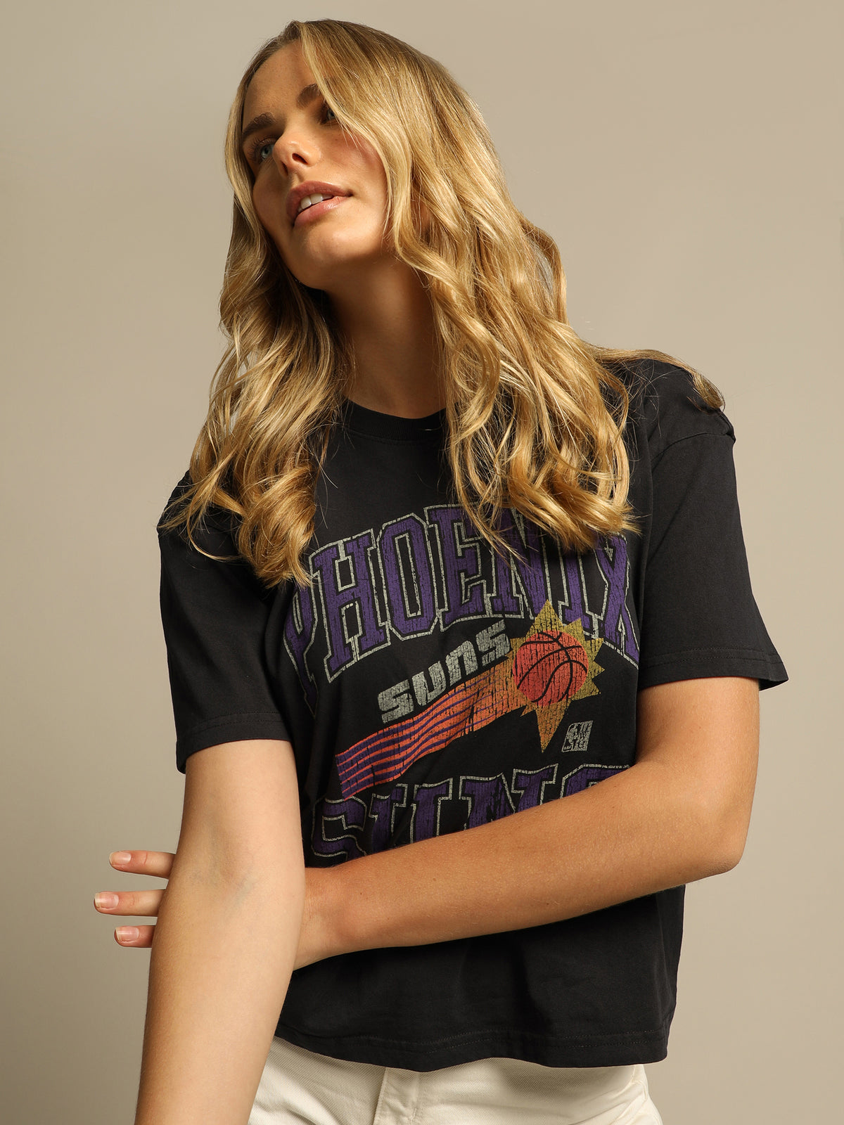 Mitchell & Ness Vintage HWC Ivy Arch T-Shirt | Washed Black