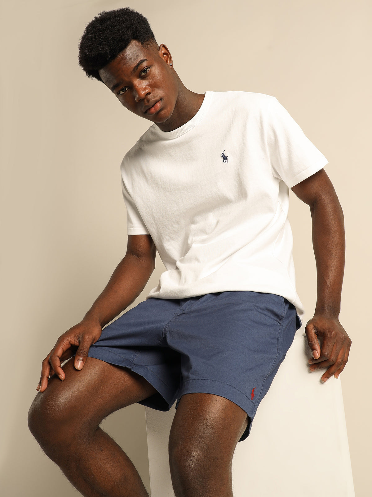 Twill Prepster Shorts in Rustic Navy