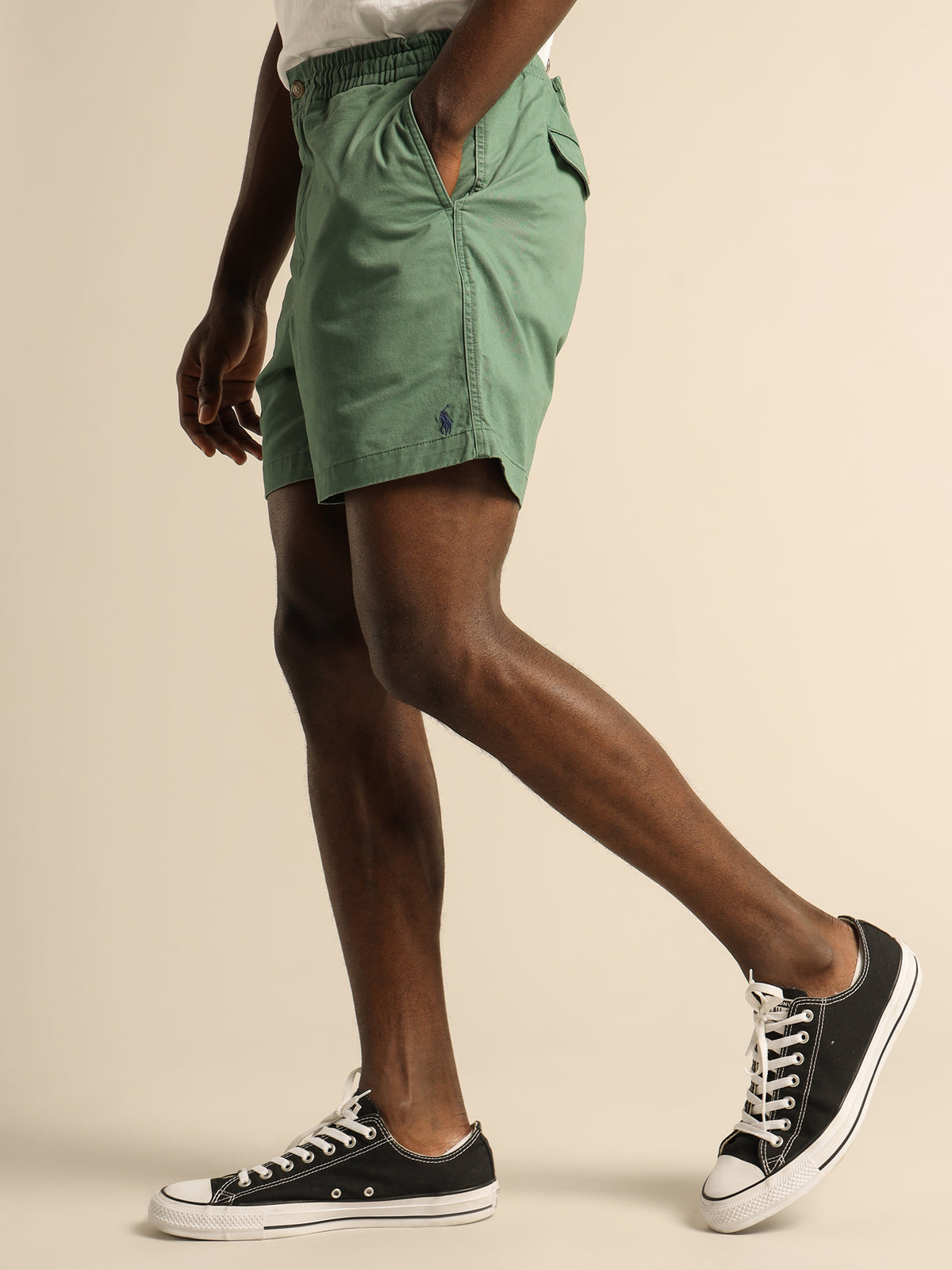 Twill Prepster Shorts in Washed Forest