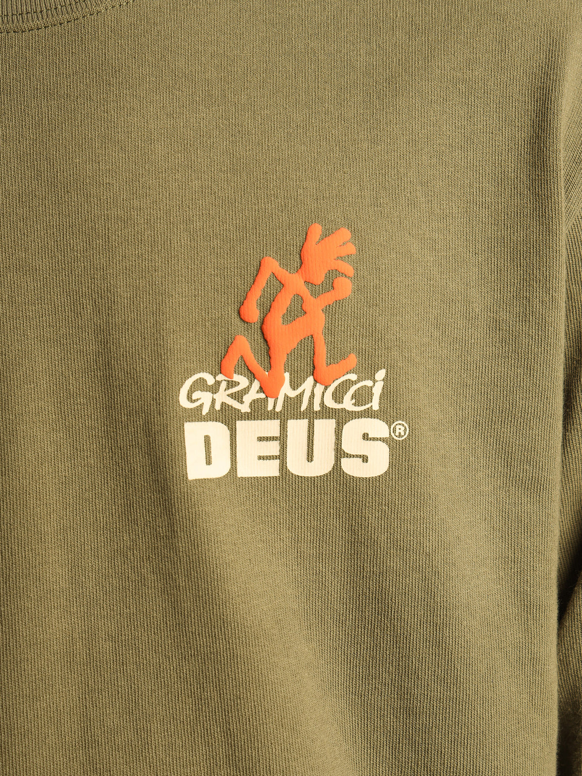 Gramicci x Deus Go Long Sleeve T-Shirt in Khaki