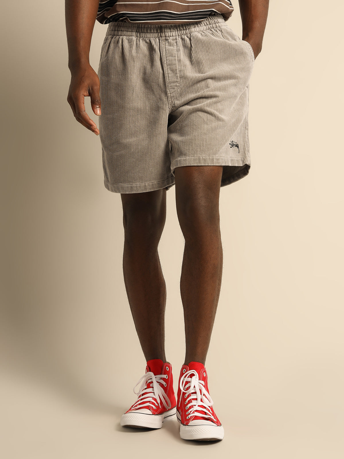 Wide Wale Cord Shorts in Atmosphere