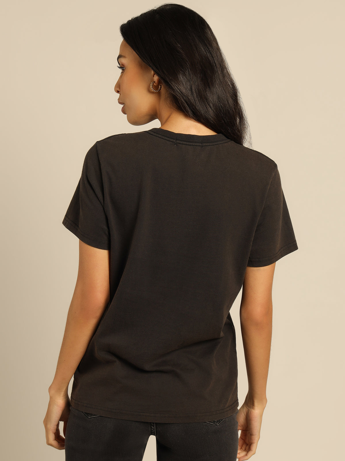 Graphic T-Shirt in Honey Gold &amp; Faded Black