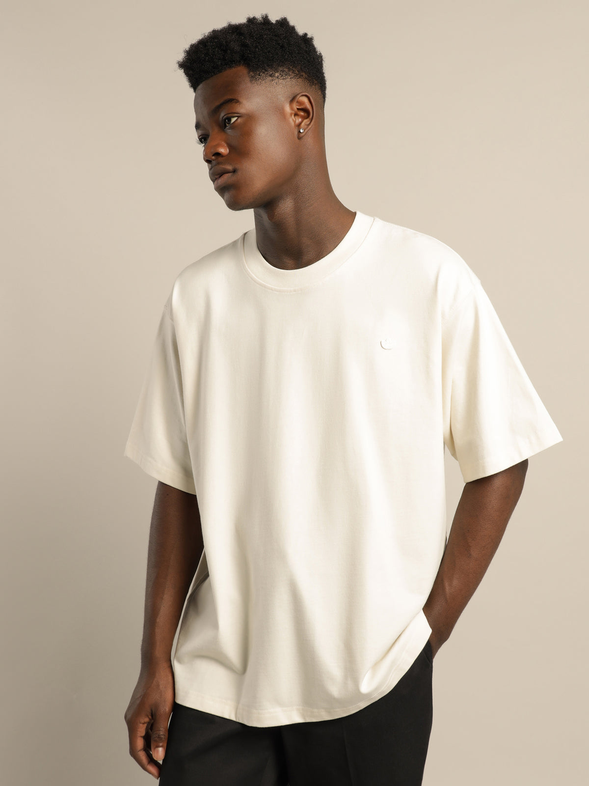 Adicolor Trefoil T-Shirt in Off White