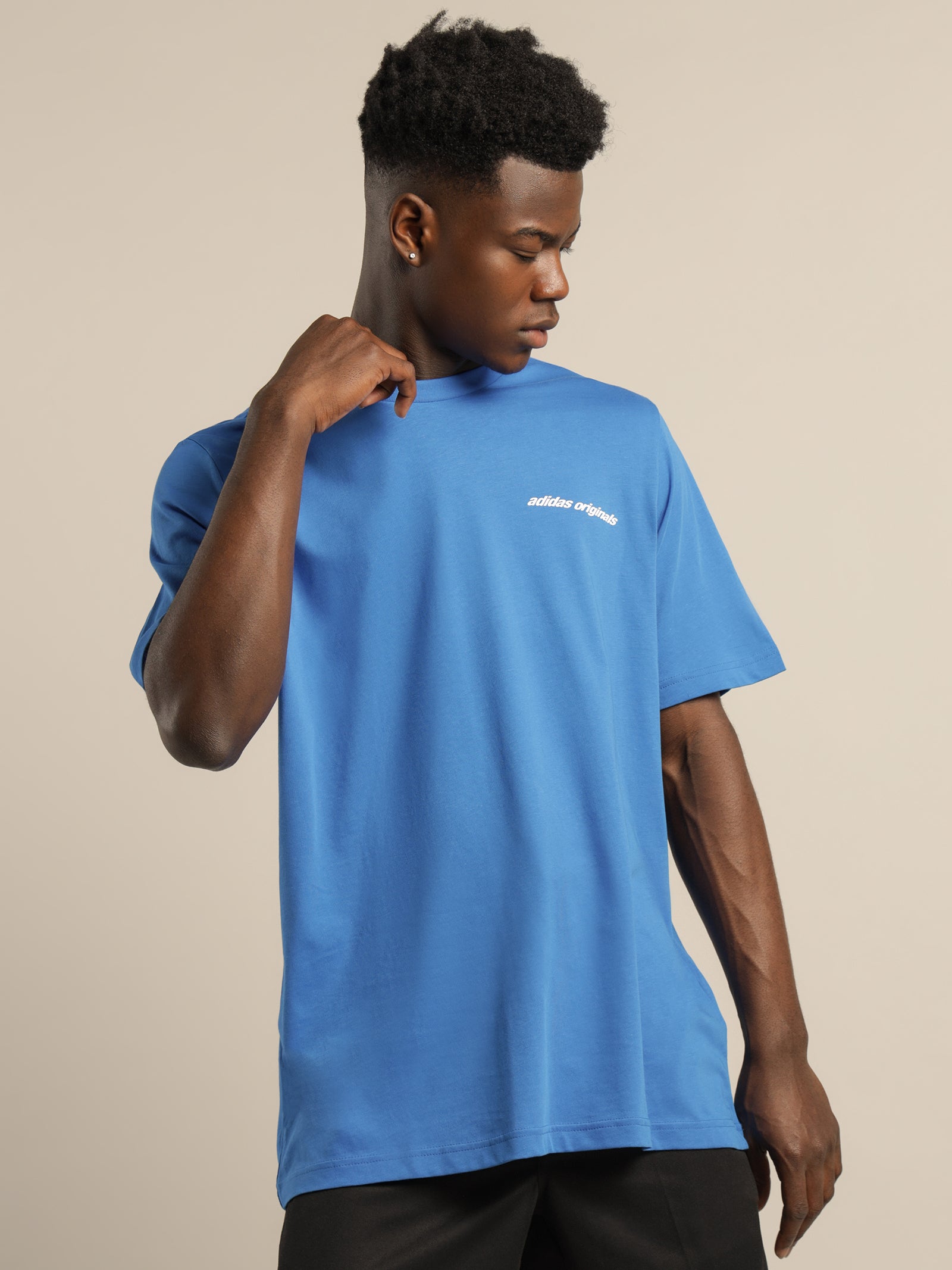 - Blue Graphics Glue T-Shirt Bird Y2K in Store