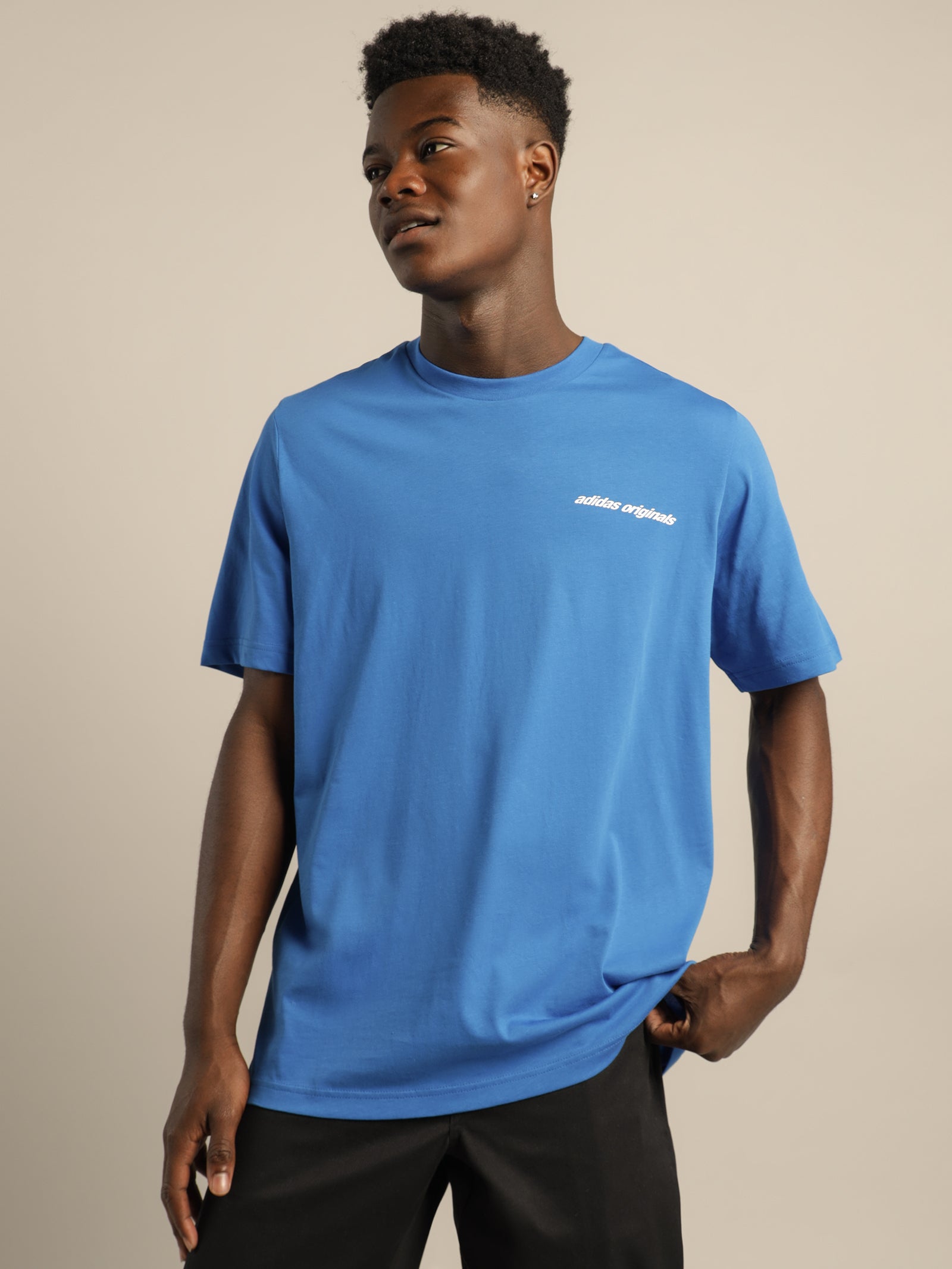 Blue Y2K - Bird in Store Graphics Glue T-Shirt