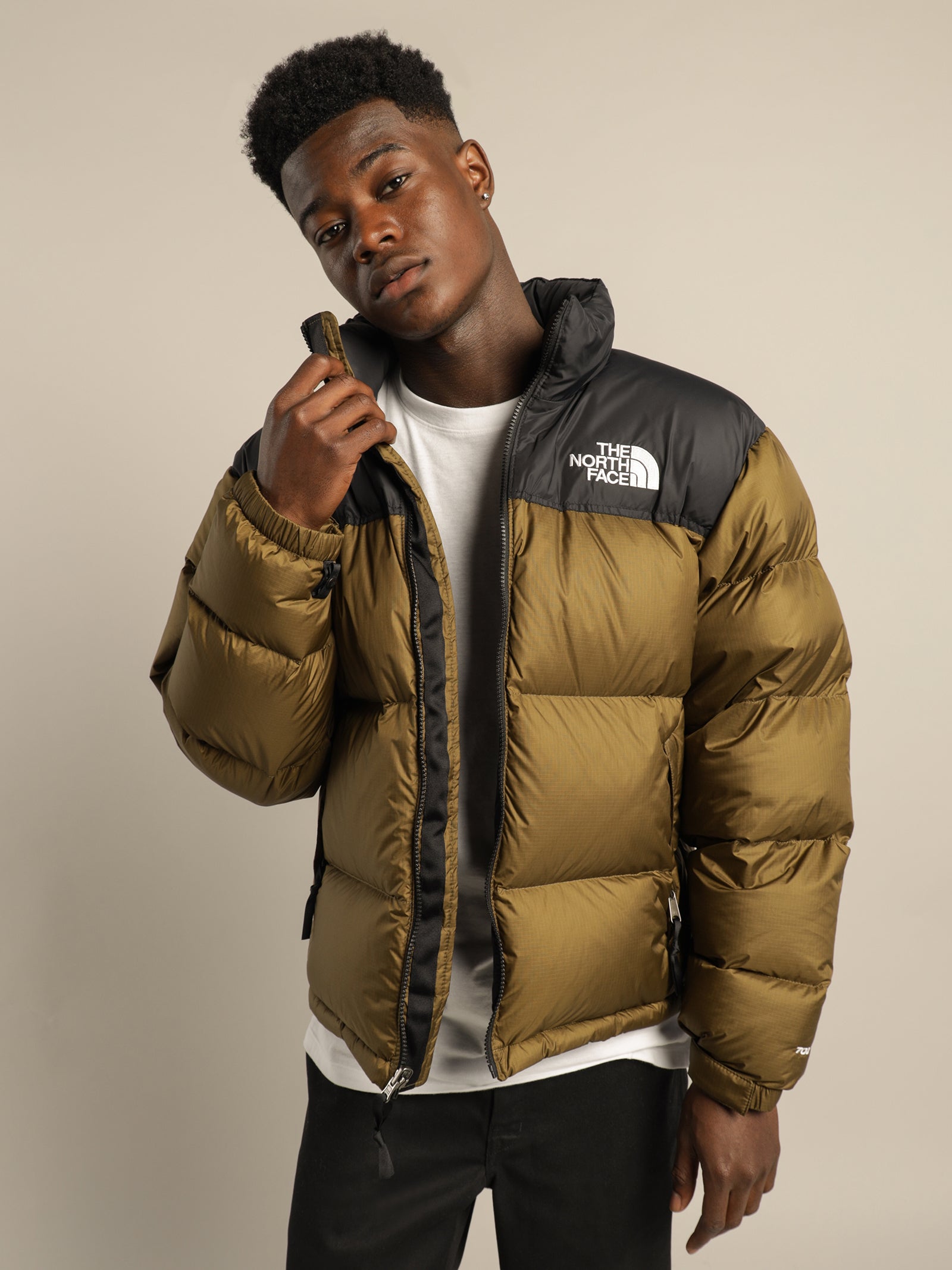 The North Face 1996 Retro Nuptse Jacket Olive Glue Store