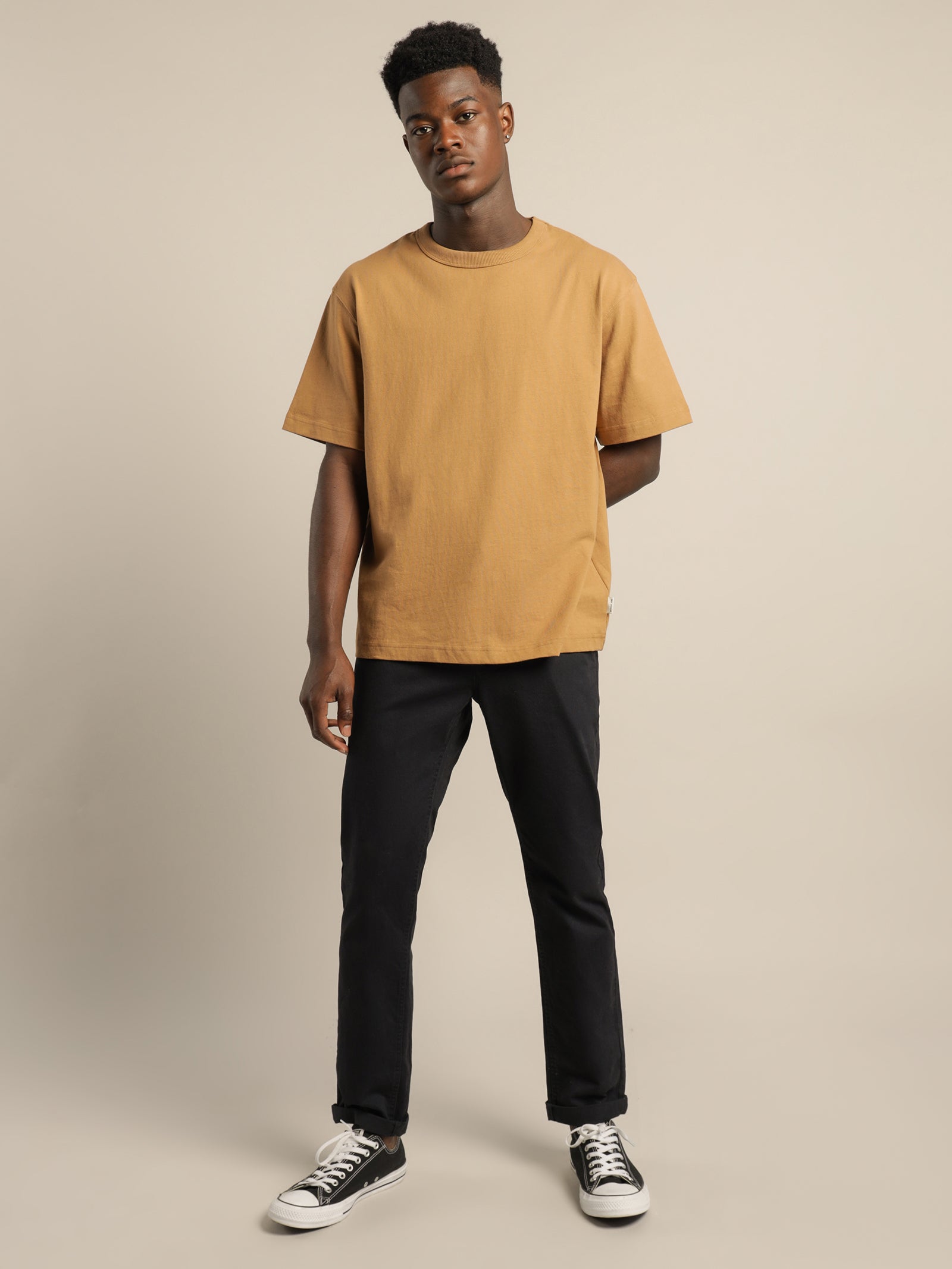 Article One Heavyweight Crew T-Shirt Sandalwood | Glue Store
