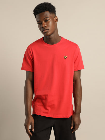 Plain T-Shirt in Red