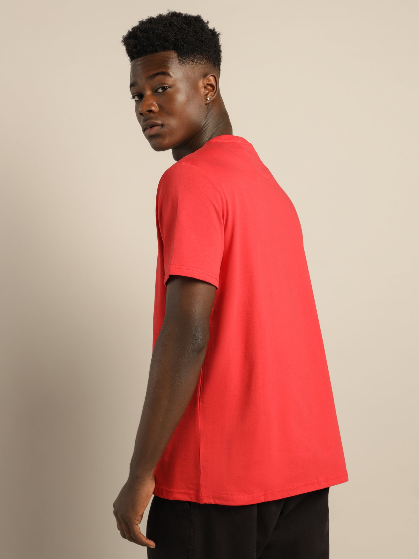 Plain T-Shirt in Red