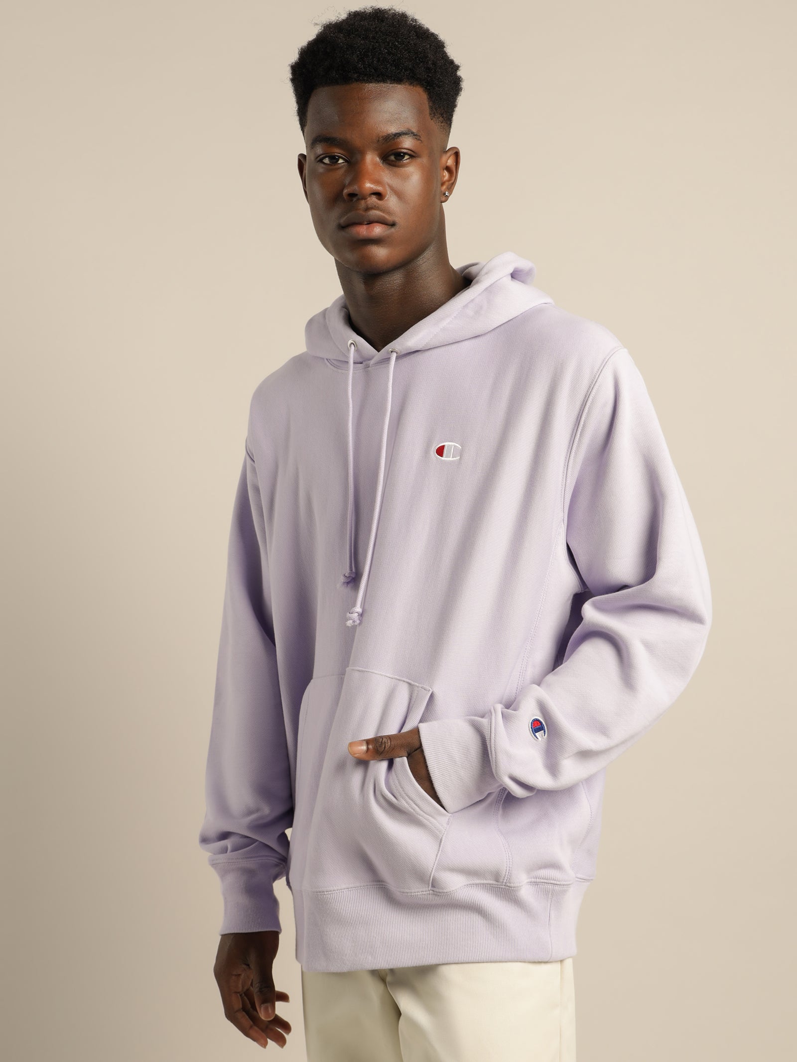 Jyothinivasaluva Mens Champion Hoodie Pink Jyothinivasaluva Mens