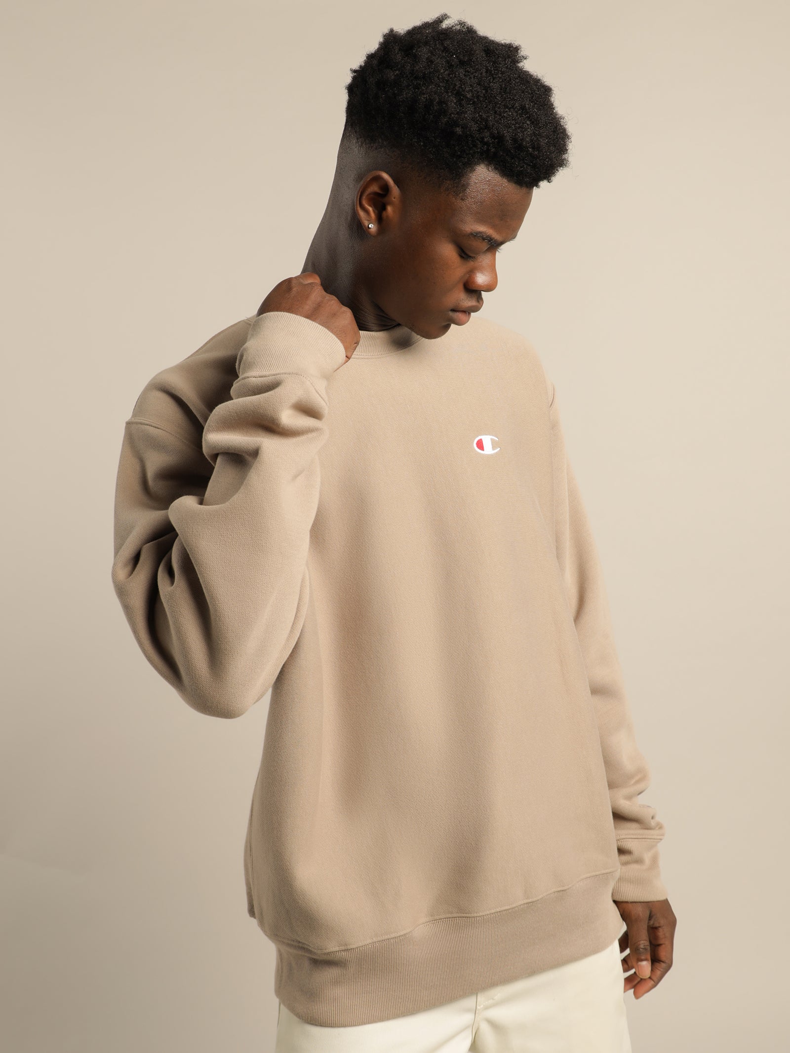 Champion Reverse Weave Khaki Champion Crewneck Reverse Weave Crew