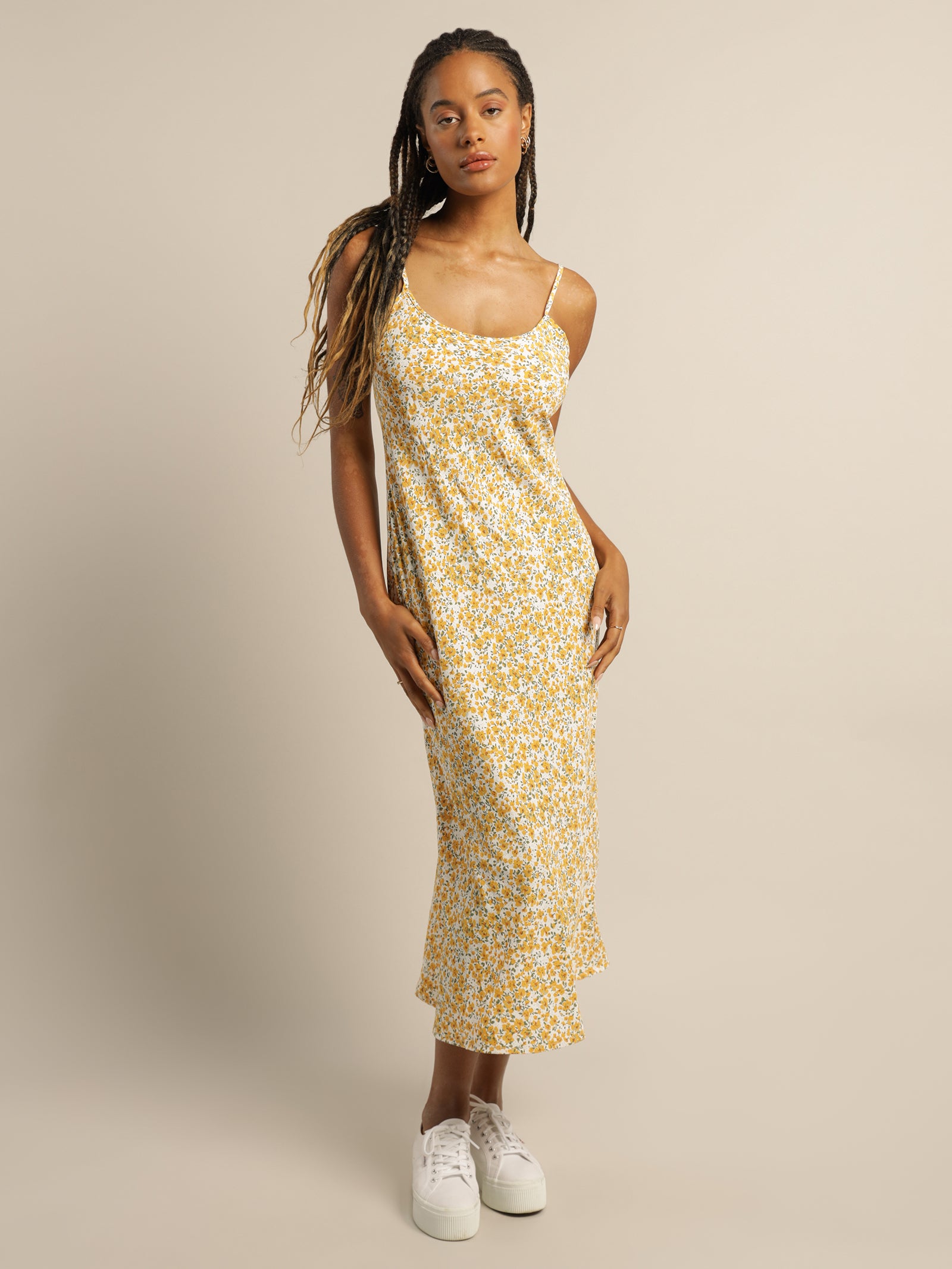 Yasmin Midi Dress in Print