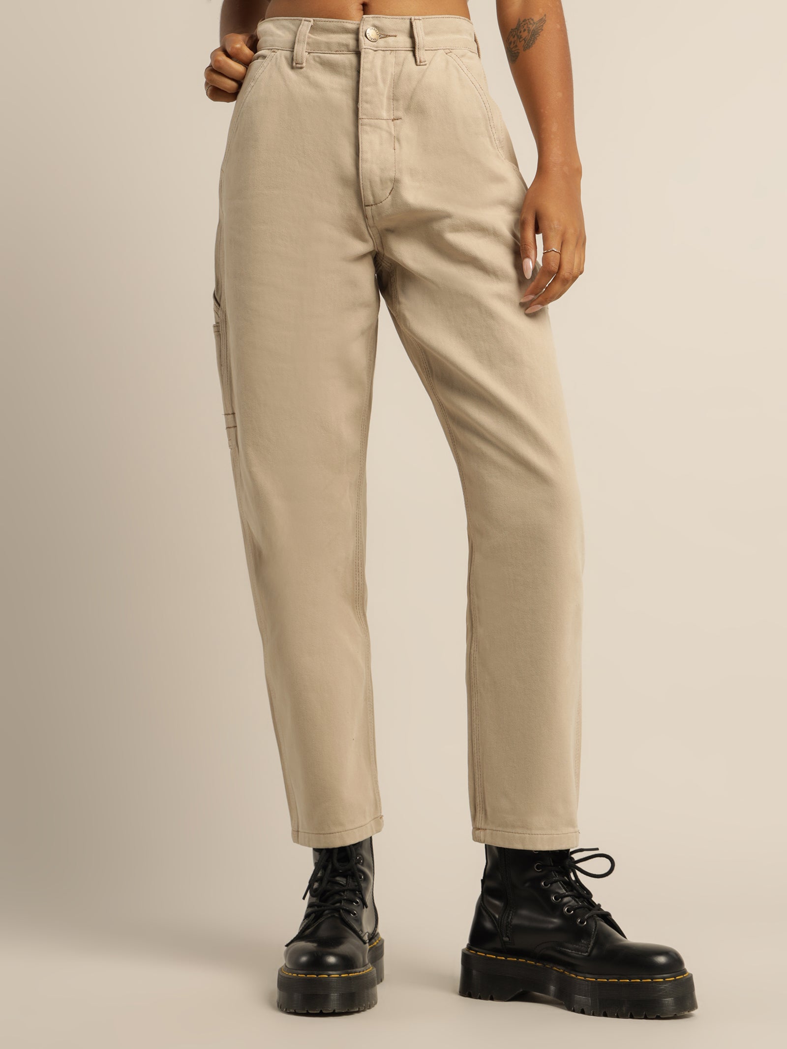Thrills Carpenter Drill Pants Aged Tan | Glue Store