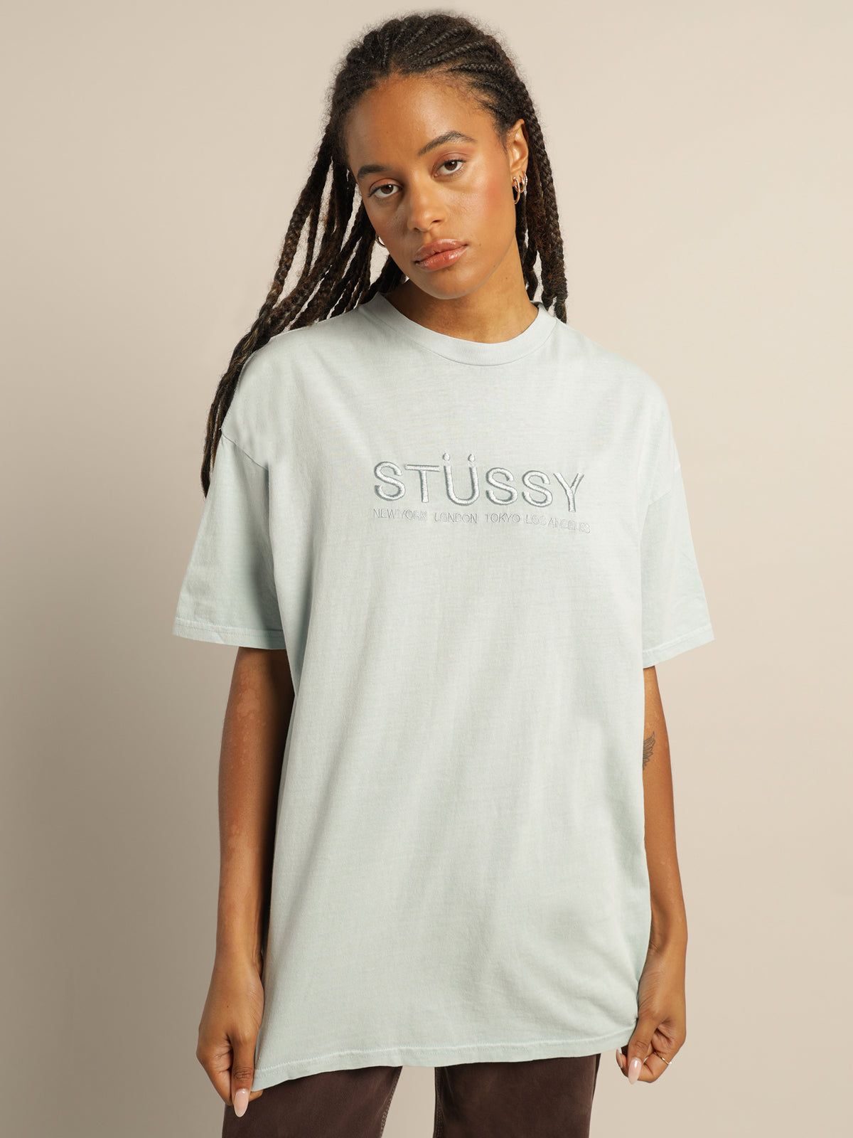 Trail Relaxed T-Shirt in Ice Blue