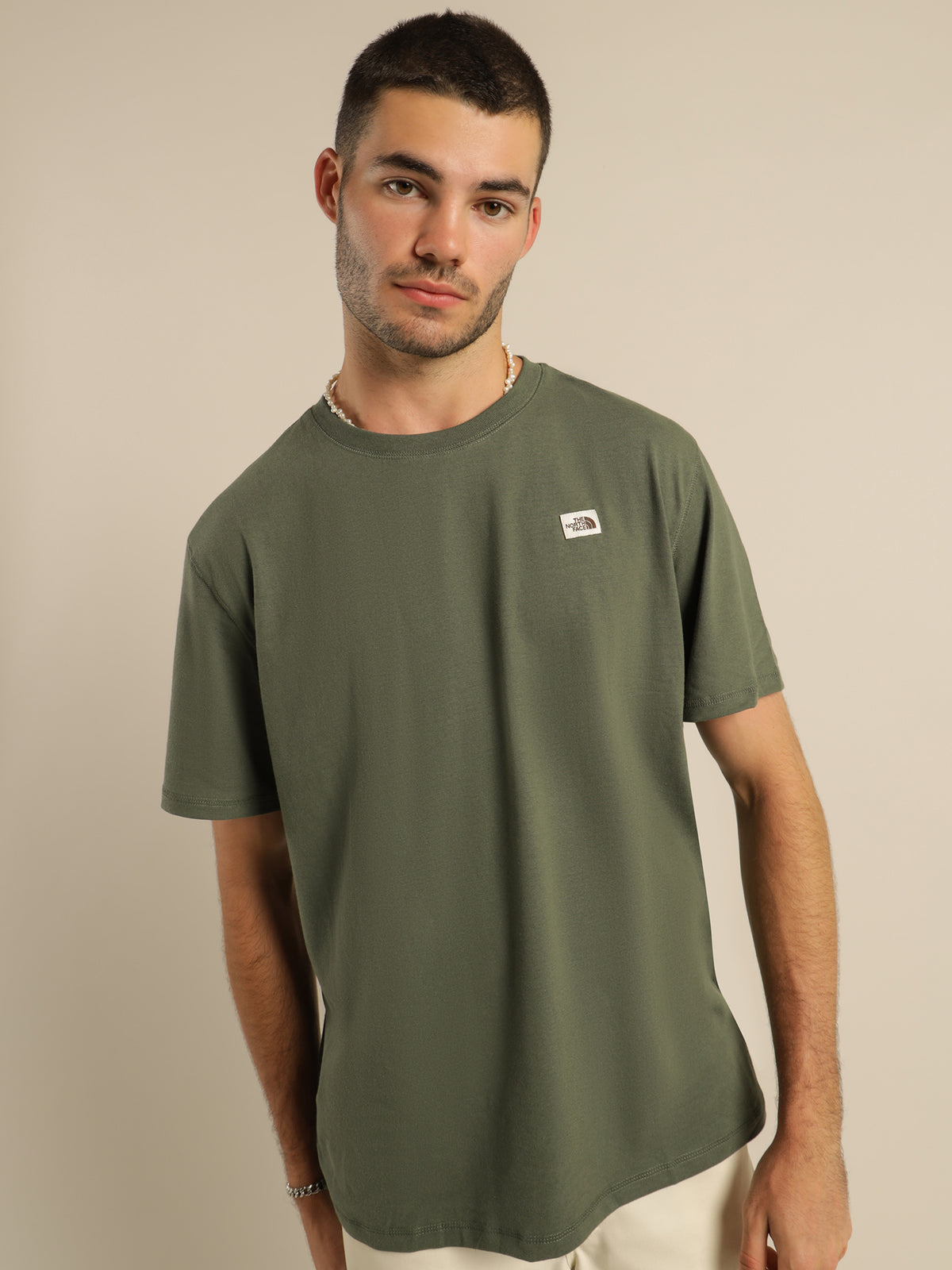 Heritage Patch T-Shirt in Thyme