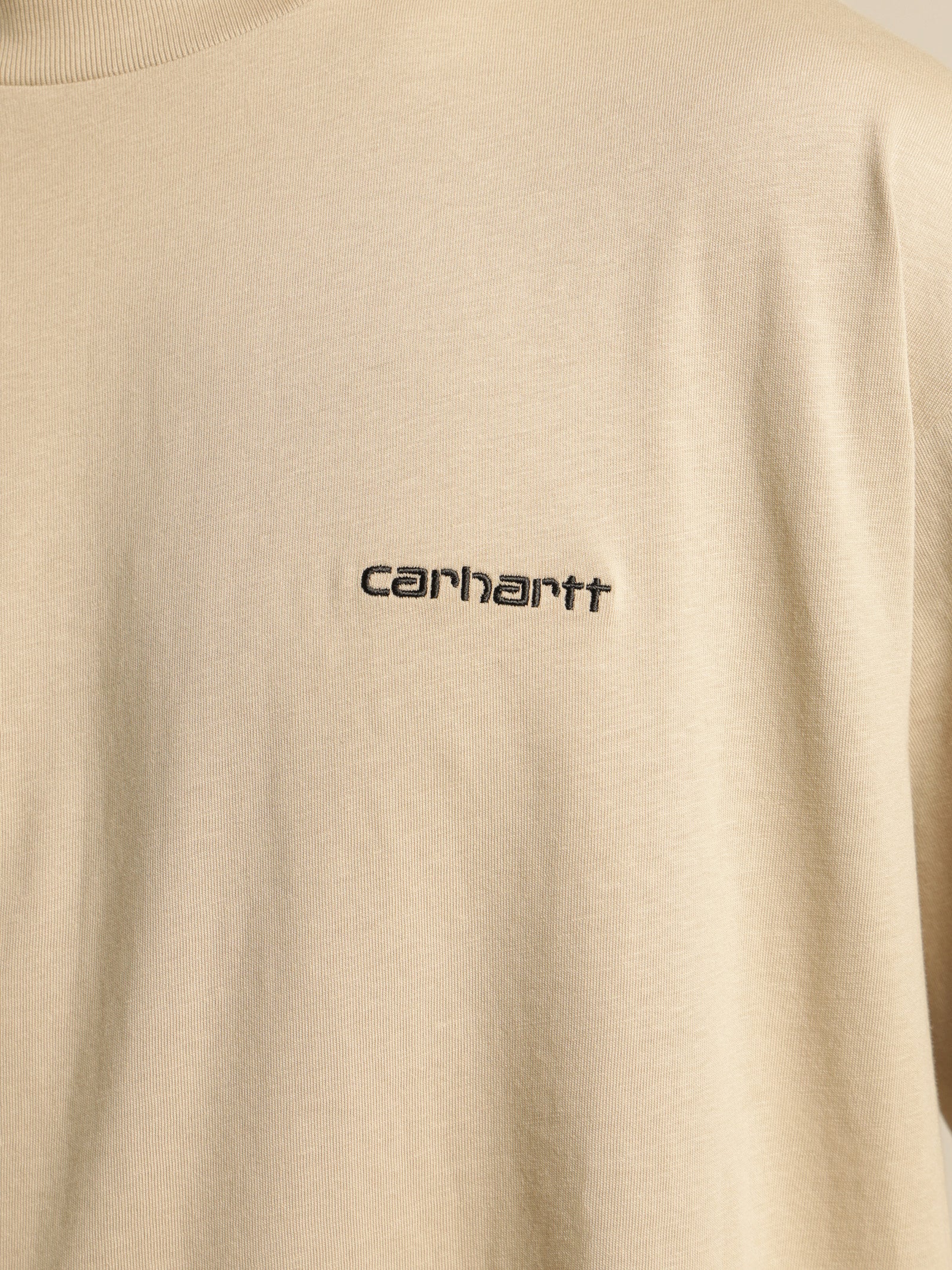 Short Sleeve Embroidered Script T-Shirt