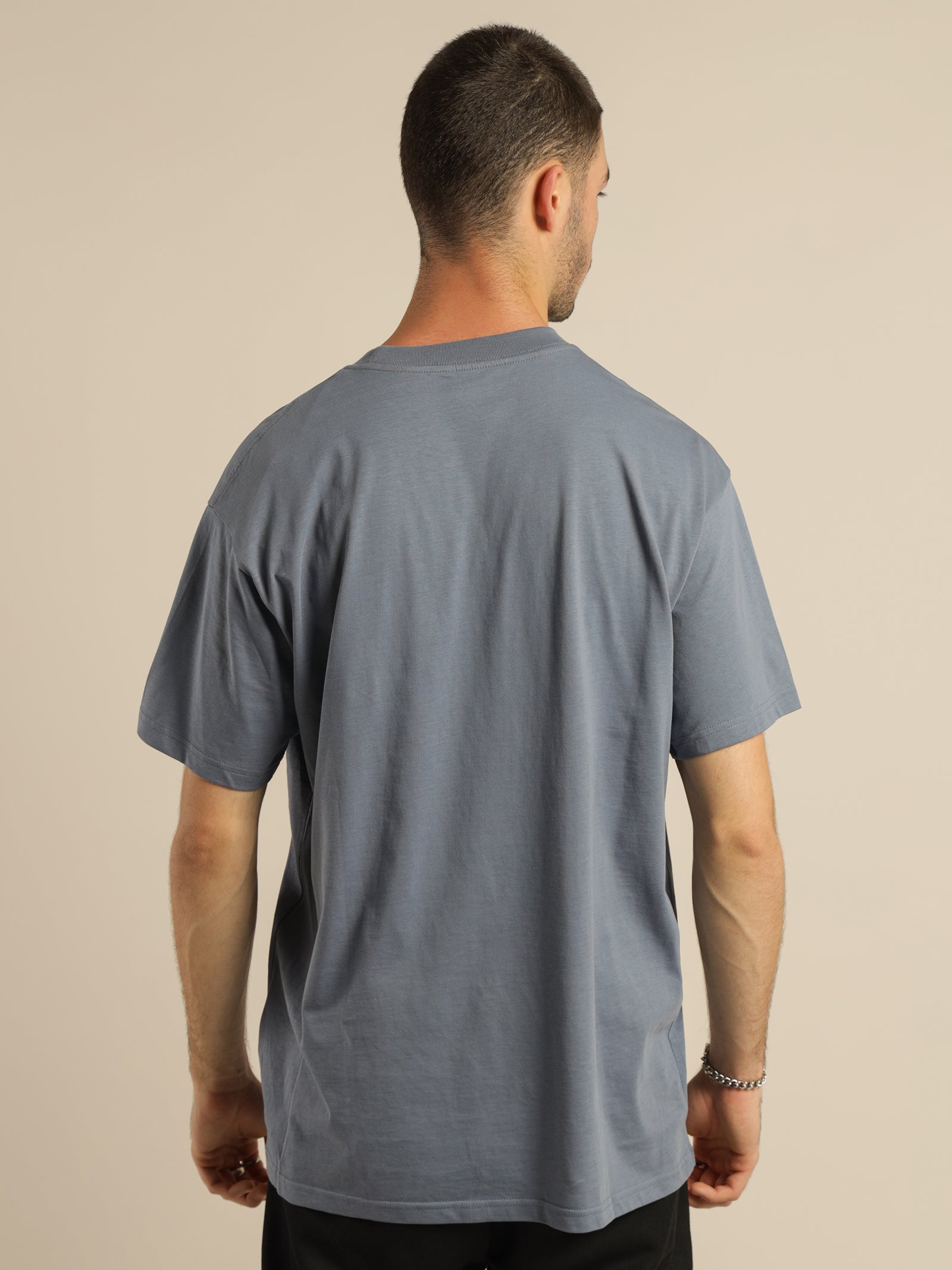 Short Sleeve Embroidered Script T-Shirt