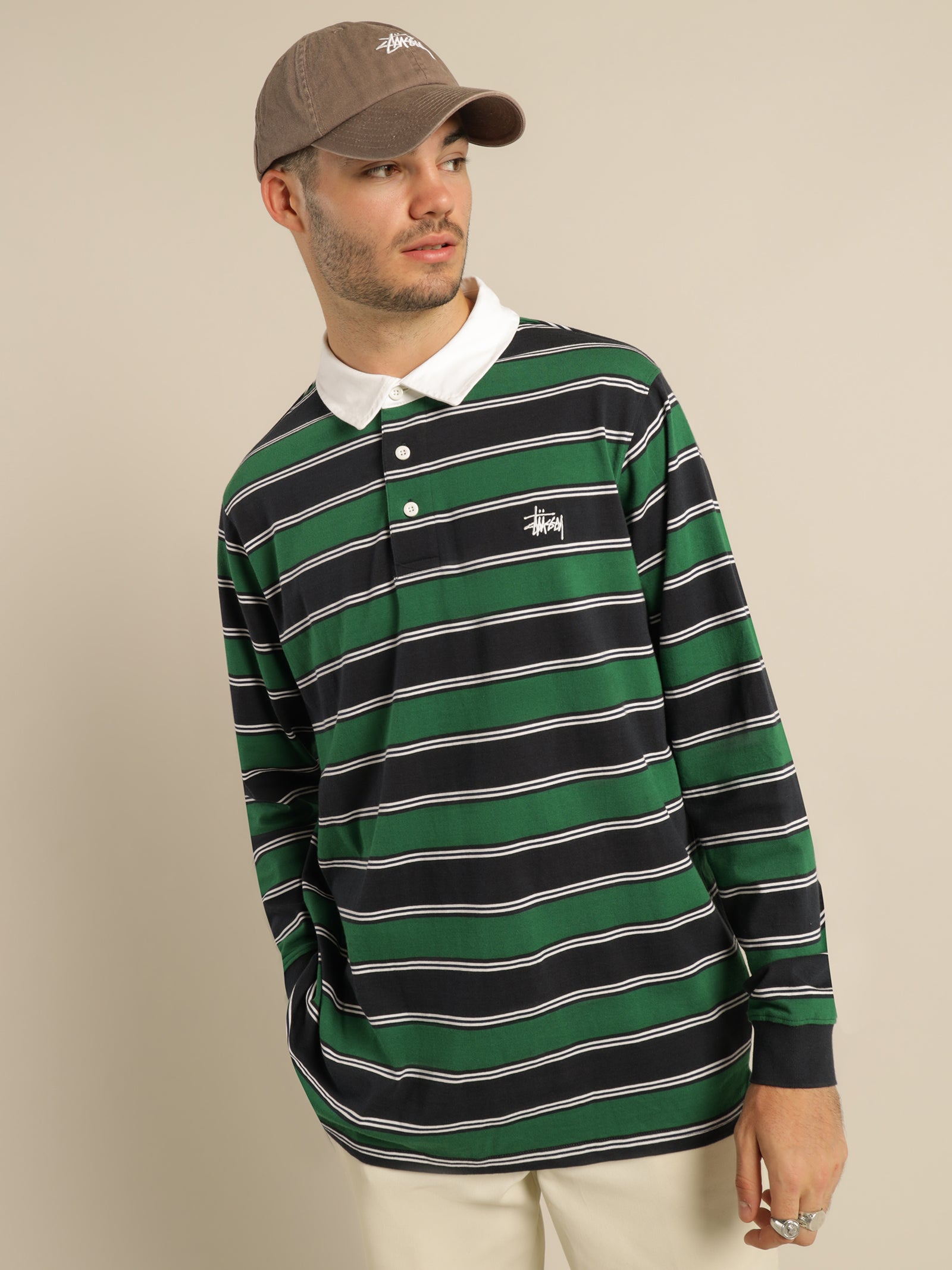 ステューシー STUSSY Vert Stripe Rugby S Stussy Rugby | eBay