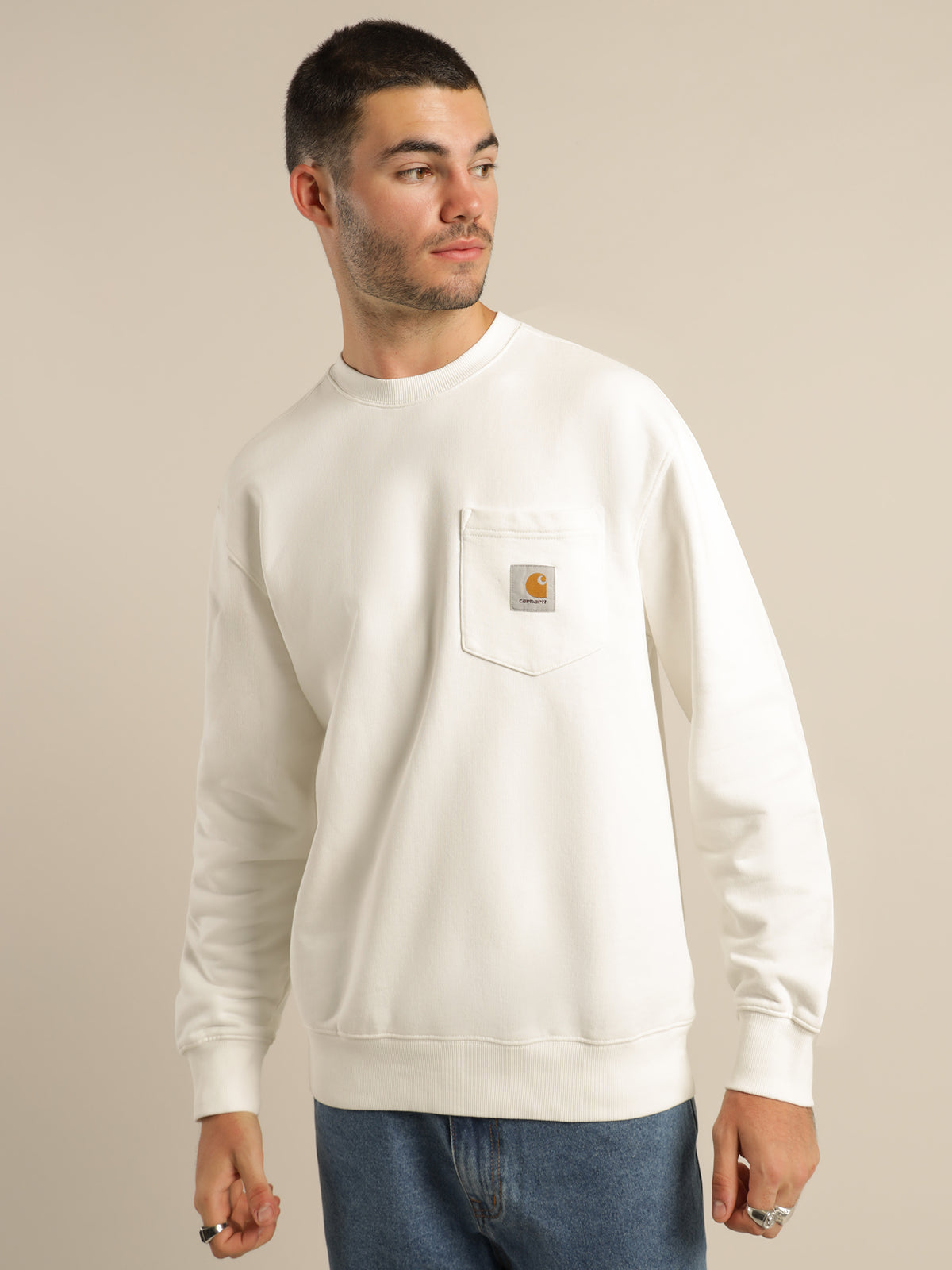 Pocket Sweatshirt in Wax