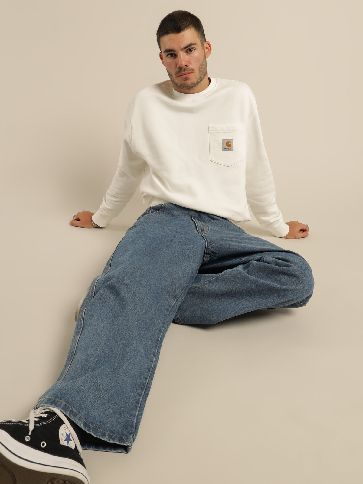 Pocket Sweatshirt in Wax