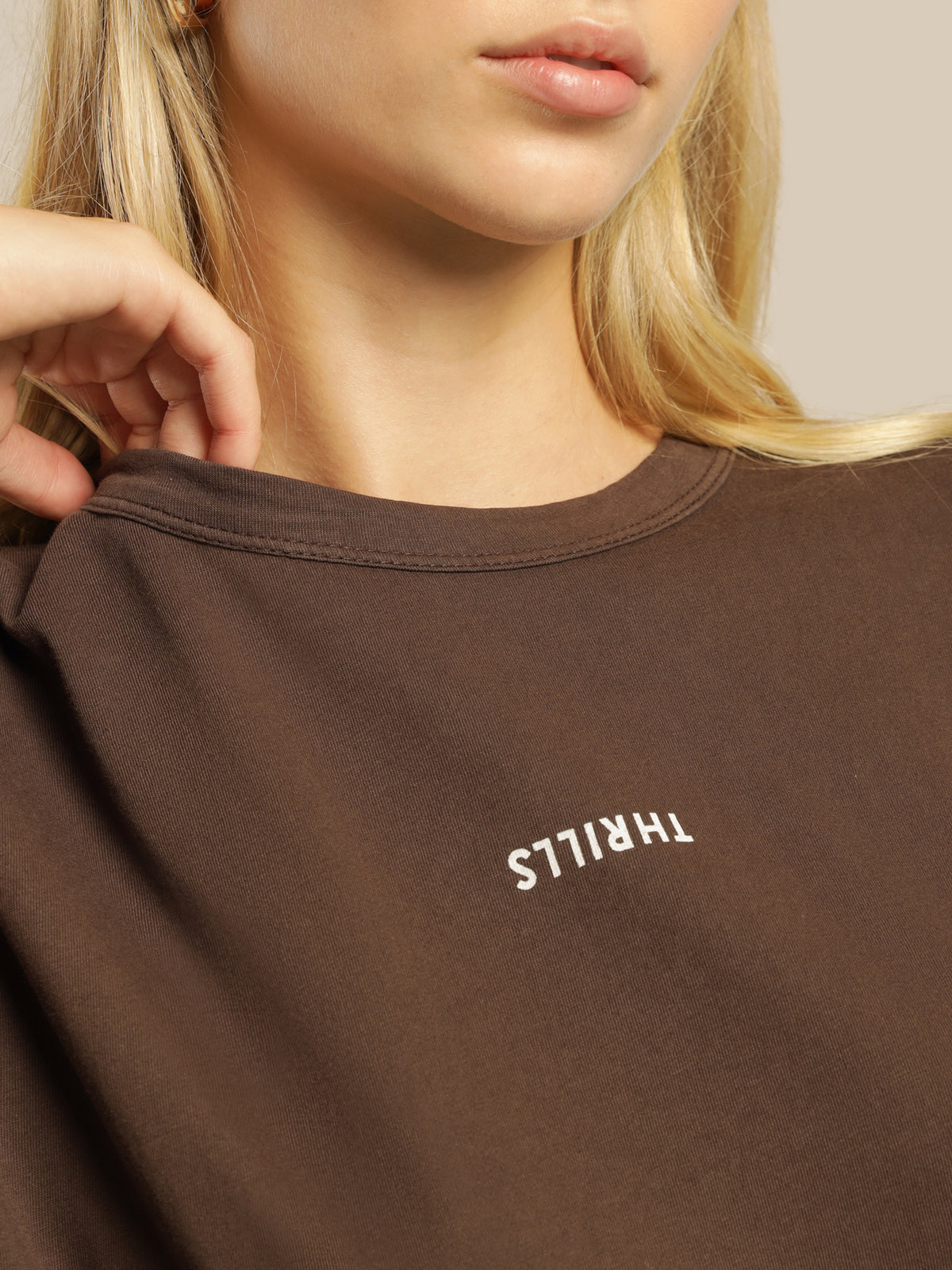 Minimal Relaxed T-Shirt in Postal Brown