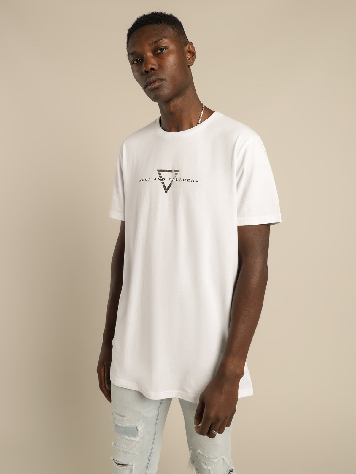 Oblivion Cape Back T-Shirt in White