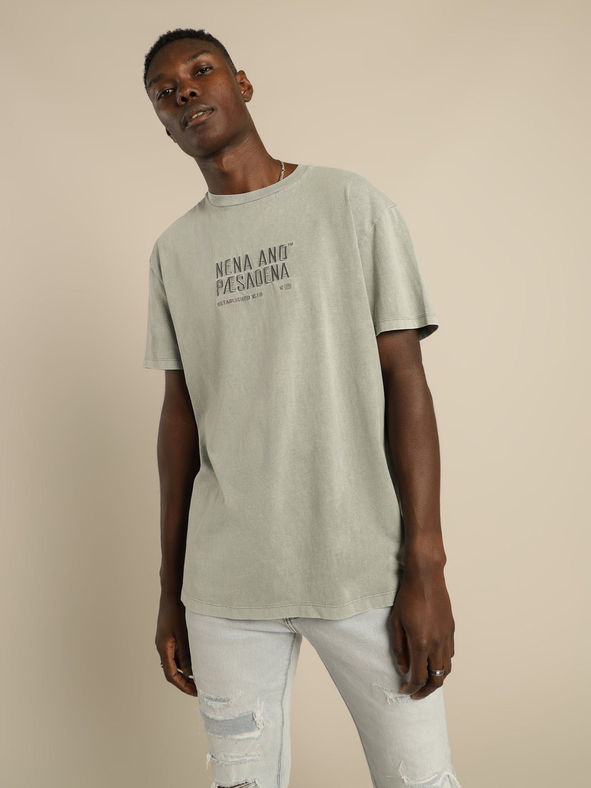 Control Relaxed T-Shirt in Mineral Sage