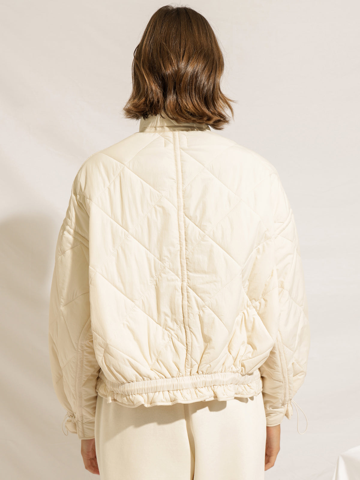 Sloane Quilted Puffer Jacket in Nutmeg