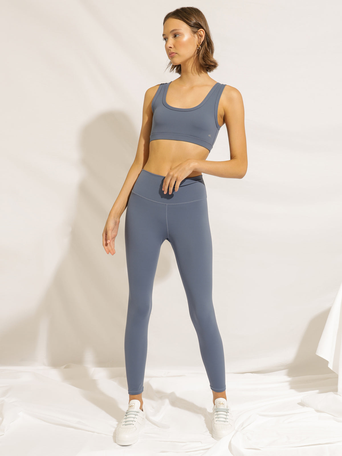 Nude Active High-Rise 7/8 Leggings in Bluebottle