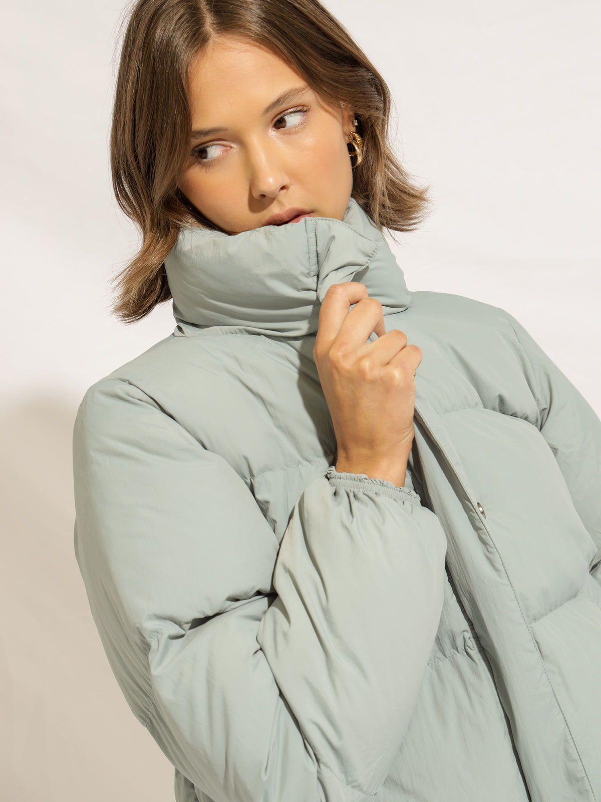 Topher Puffer Jacket in Marine Blue