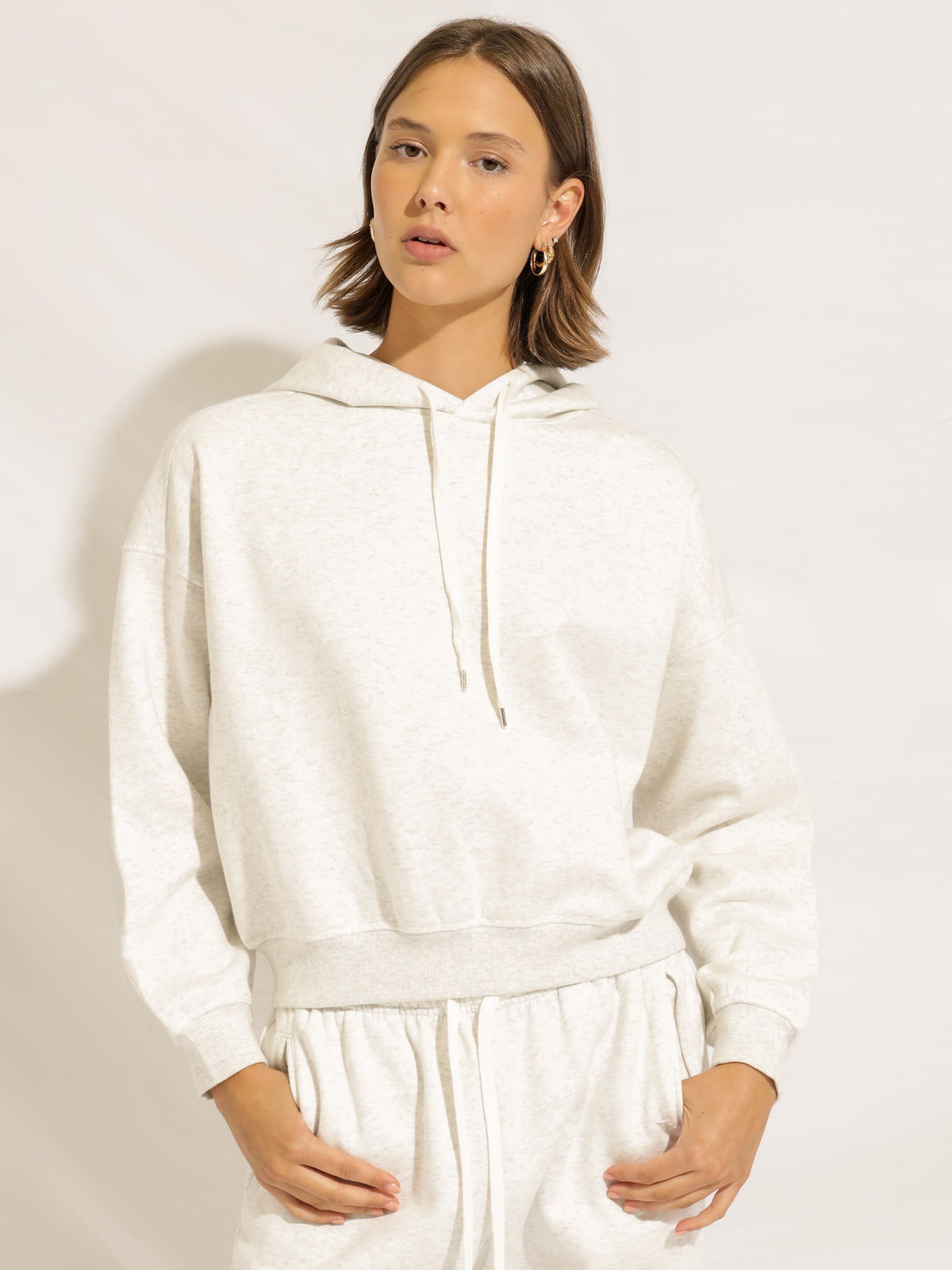 Classic Carter Hoodie in Snow Marle