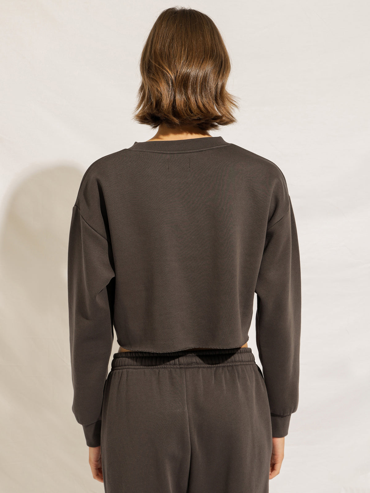 Nude Lucy Carter Classic Crop Sweater | Coal