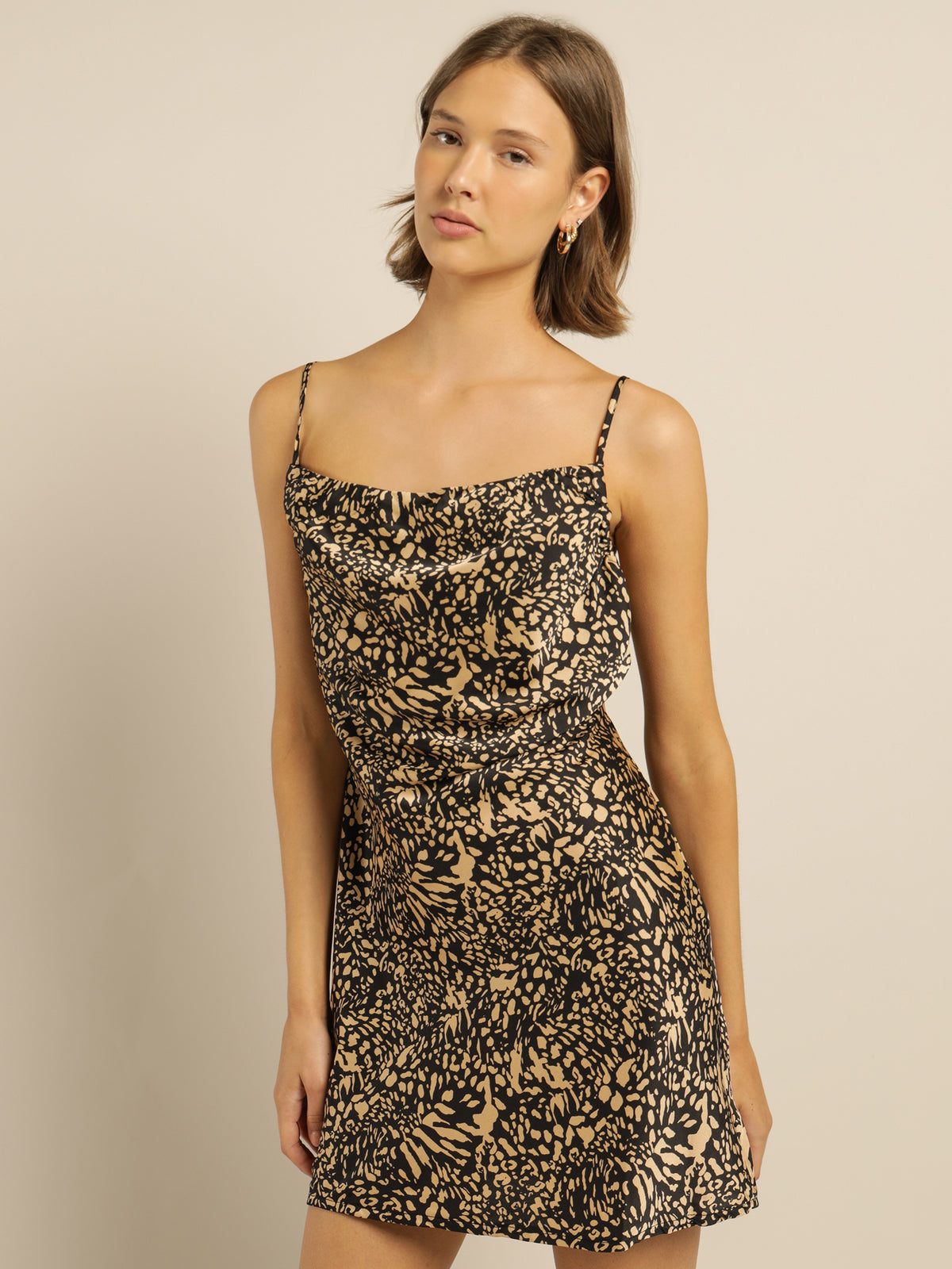 Shanti Mini Dress in Leopard