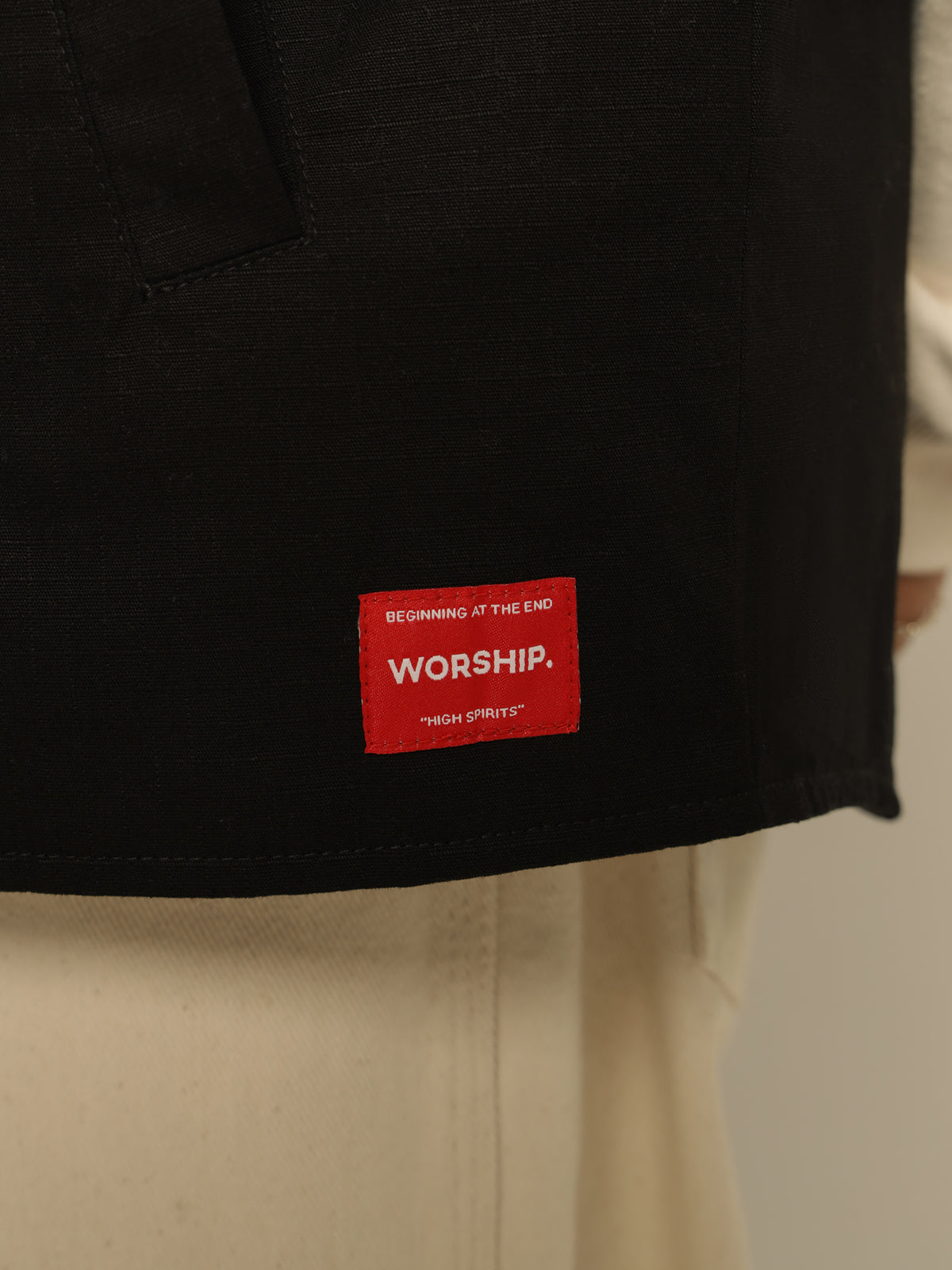 Worship Vest in Black