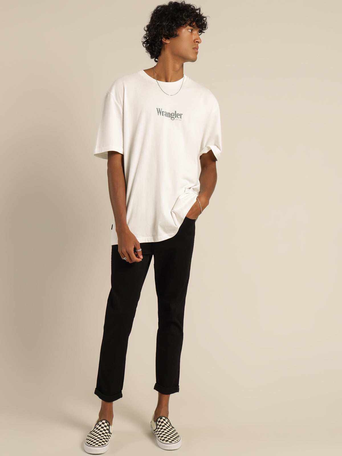 Wrangler Baggy Model T-Shirt in White