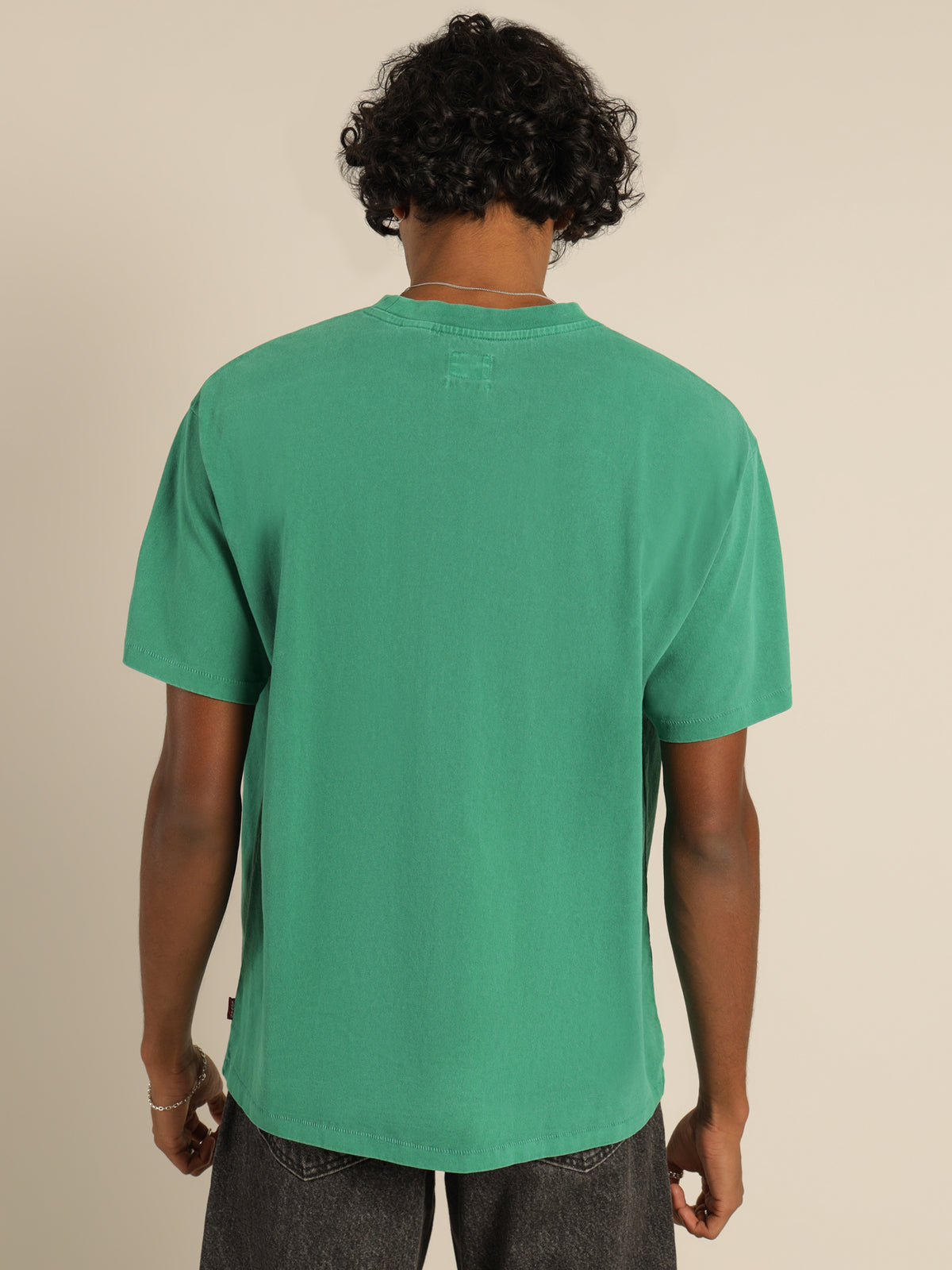 Red Tab Vintage T-Shirt in Pepper Green