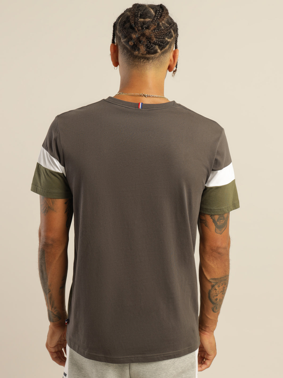 Tricolore Logo T-Shirt in Carbon