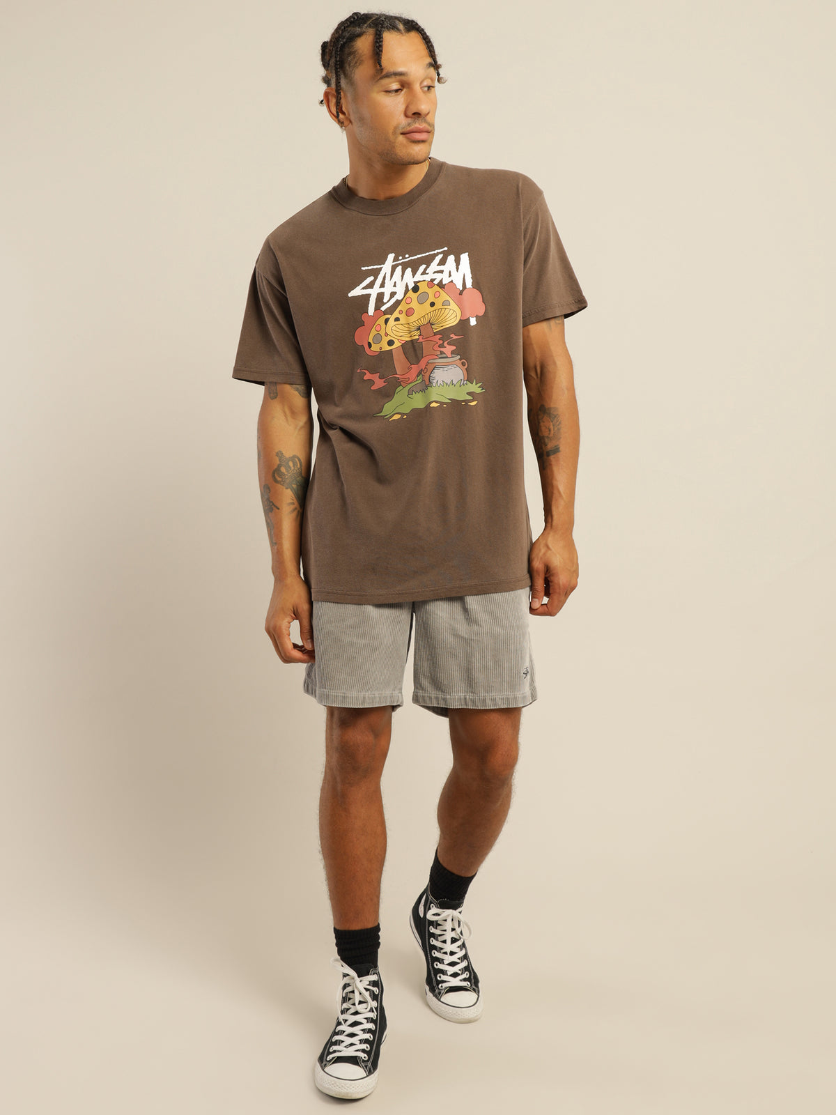 Something Cooking 50/50 T-Shirt in Pigment Brown