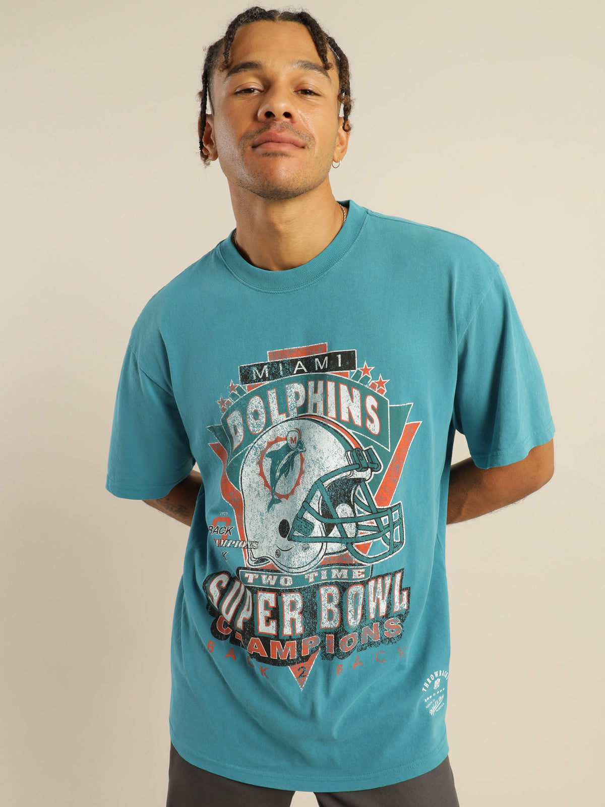 Vintage Miami Dolphins Superbowl T-Shirt in Teal