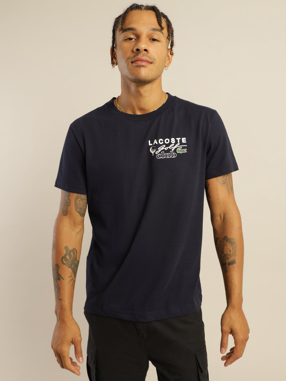 Lacoste Golf Club T-Shirt in Navy