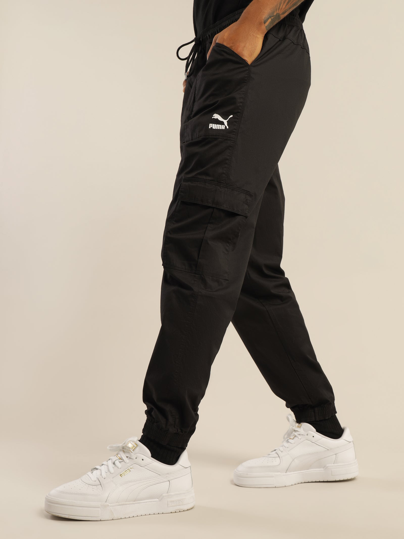 Puma Classics Cargo Pants Black | Glue Store